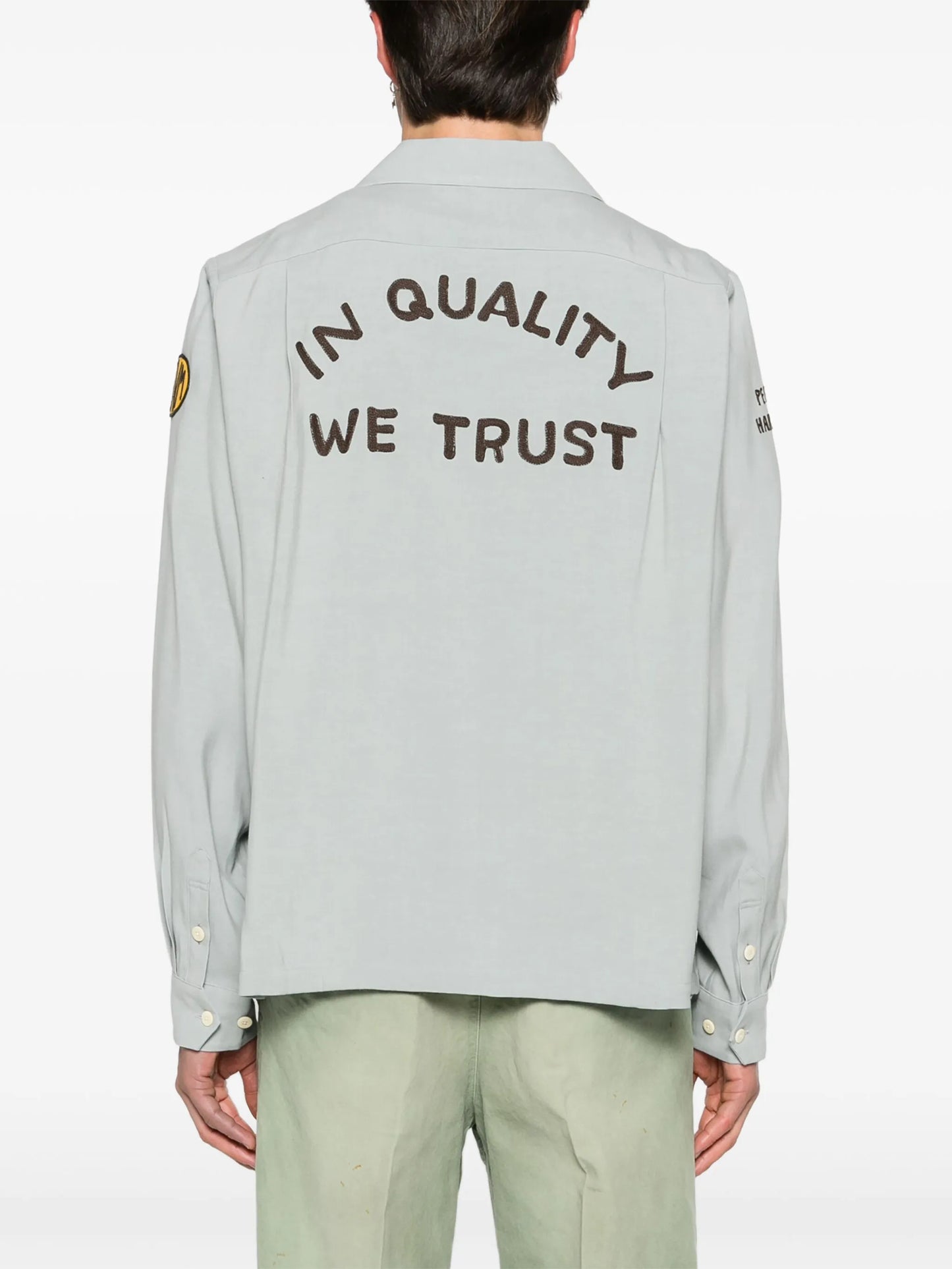 Keesey logo-embroidered shirt