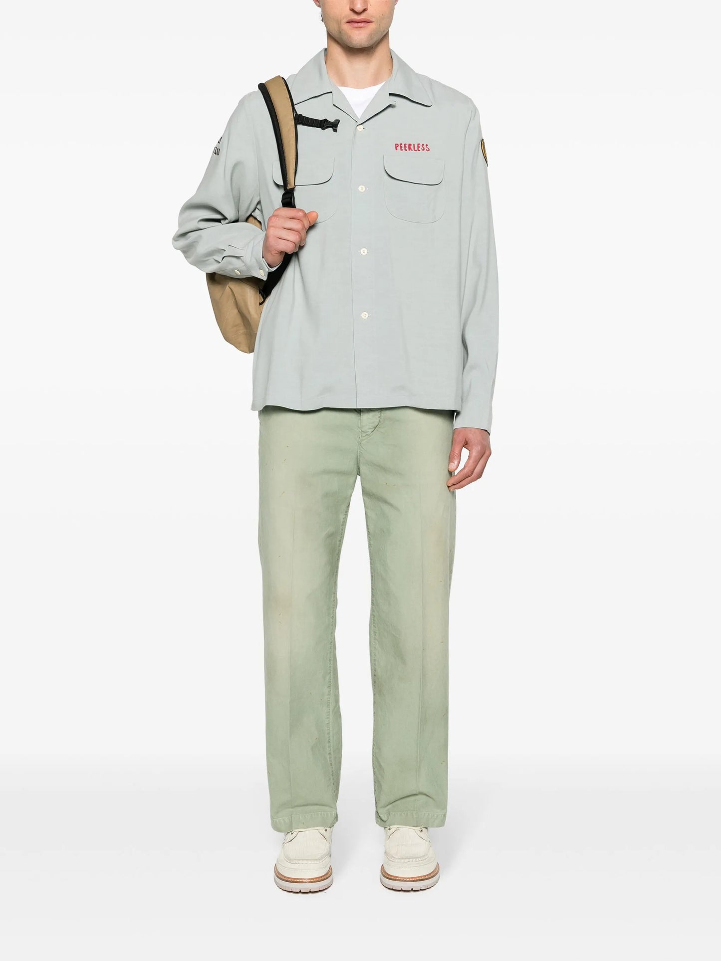 Keesey logo-embroidered shirt