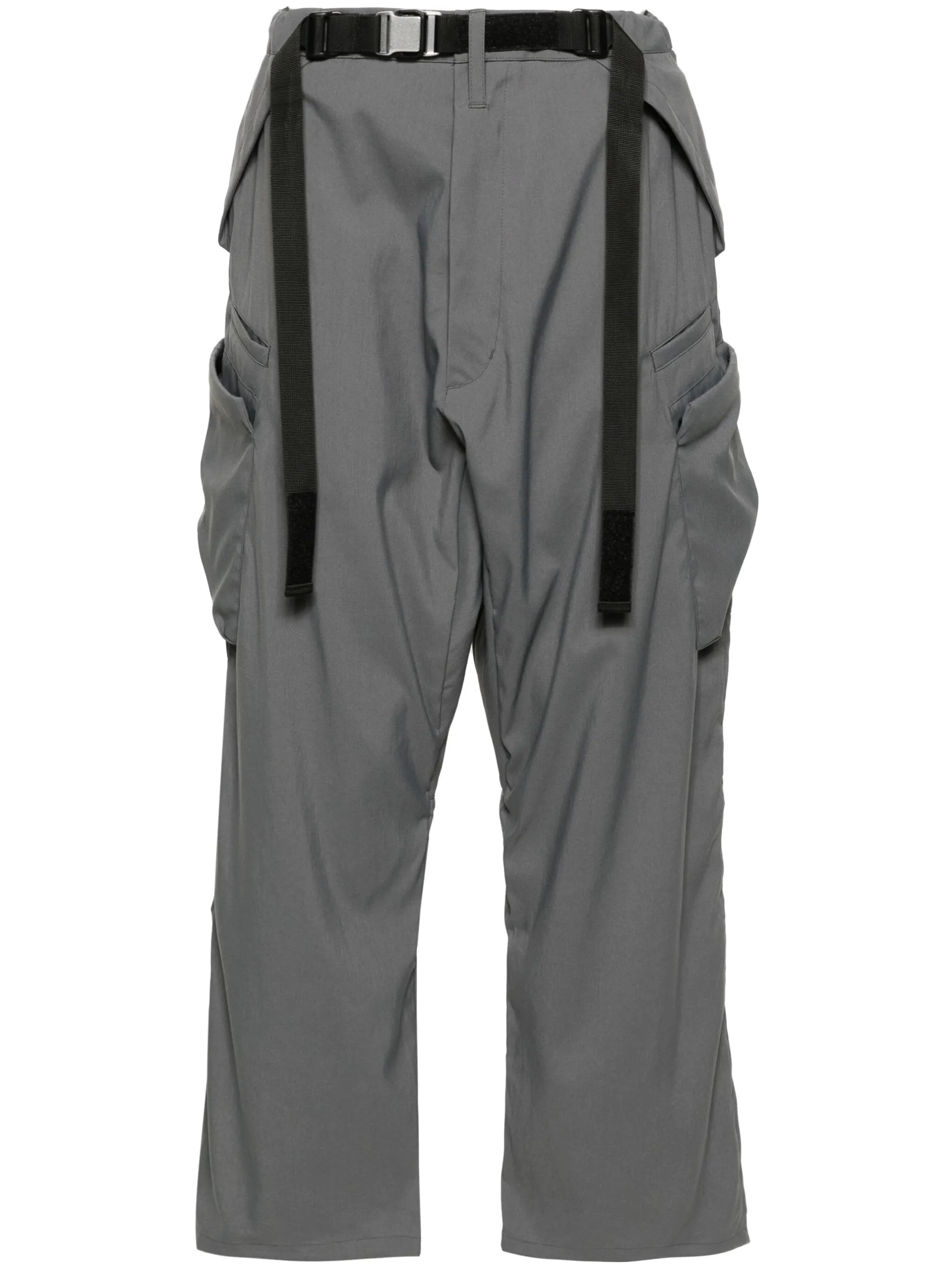 low-rise cargo trousers