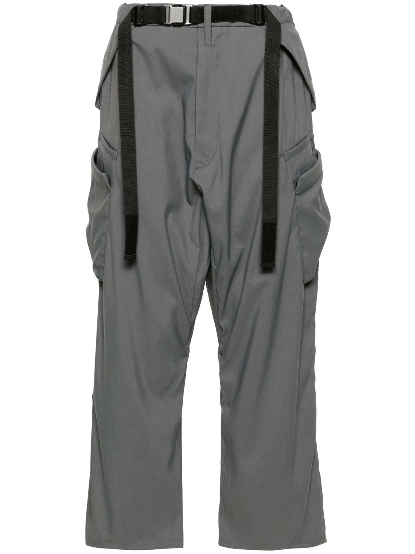 low-rise cargo trousers