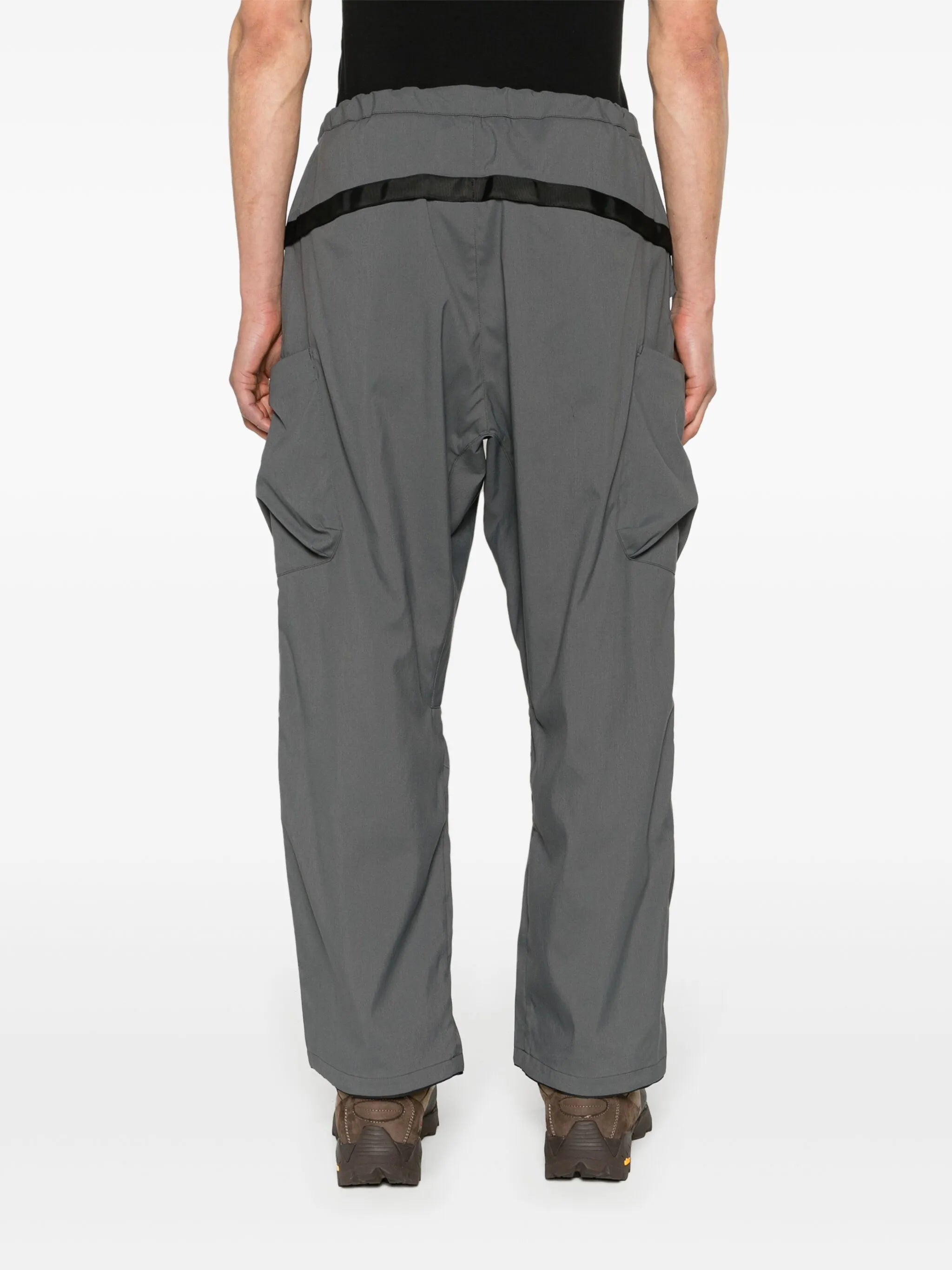 low-rise cargo trousers