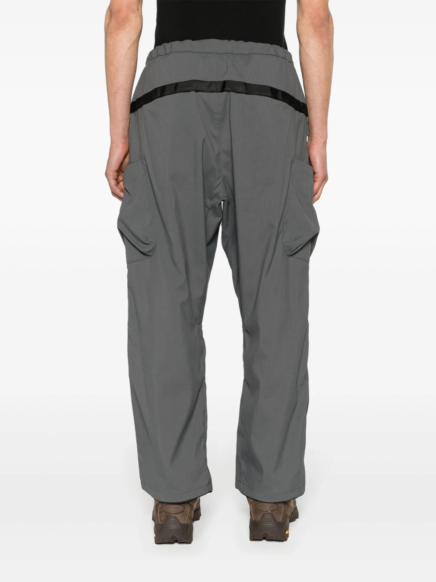 low-rise cargo trousers
