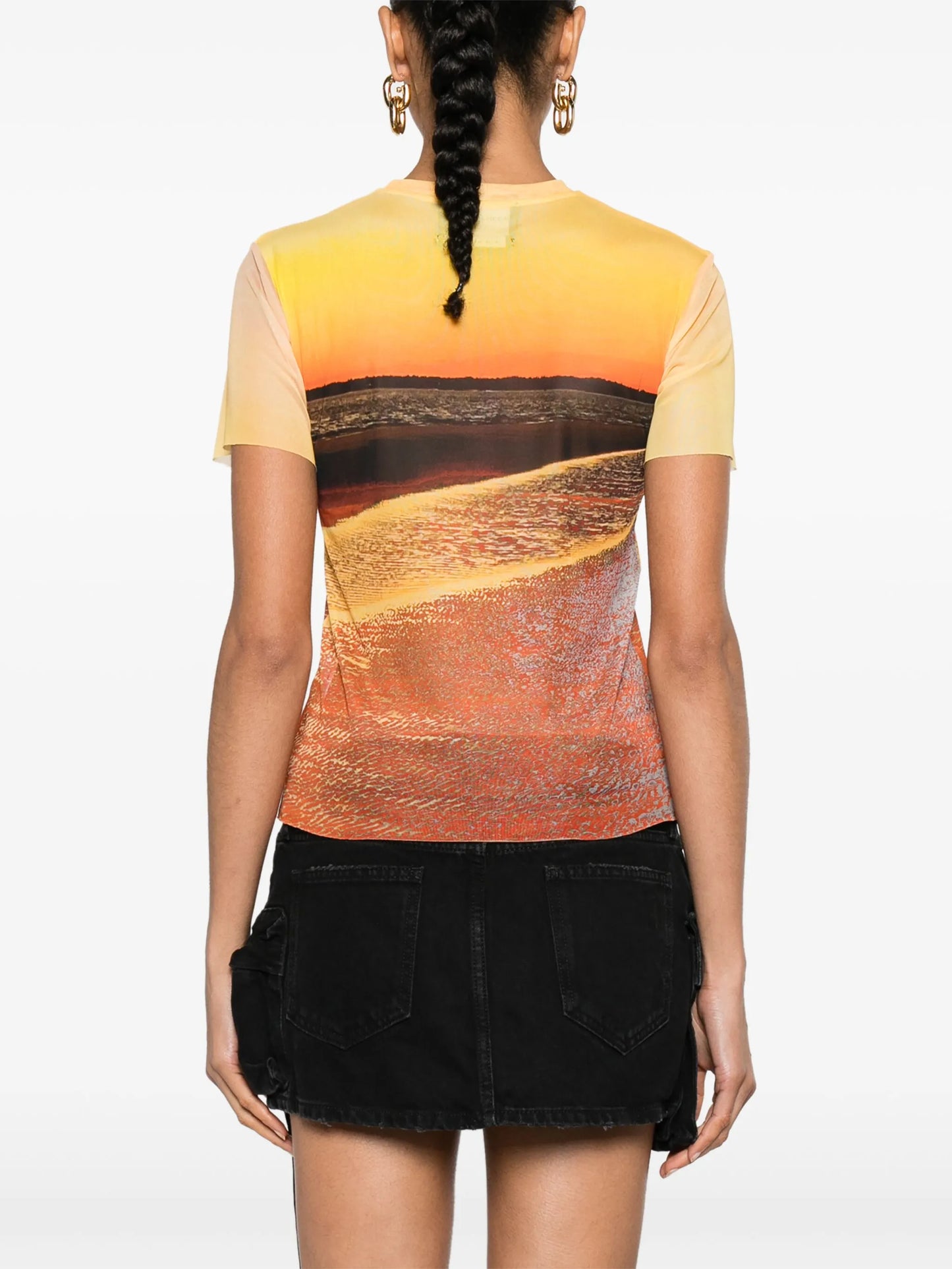 Beach logo-print mesh T-shirt