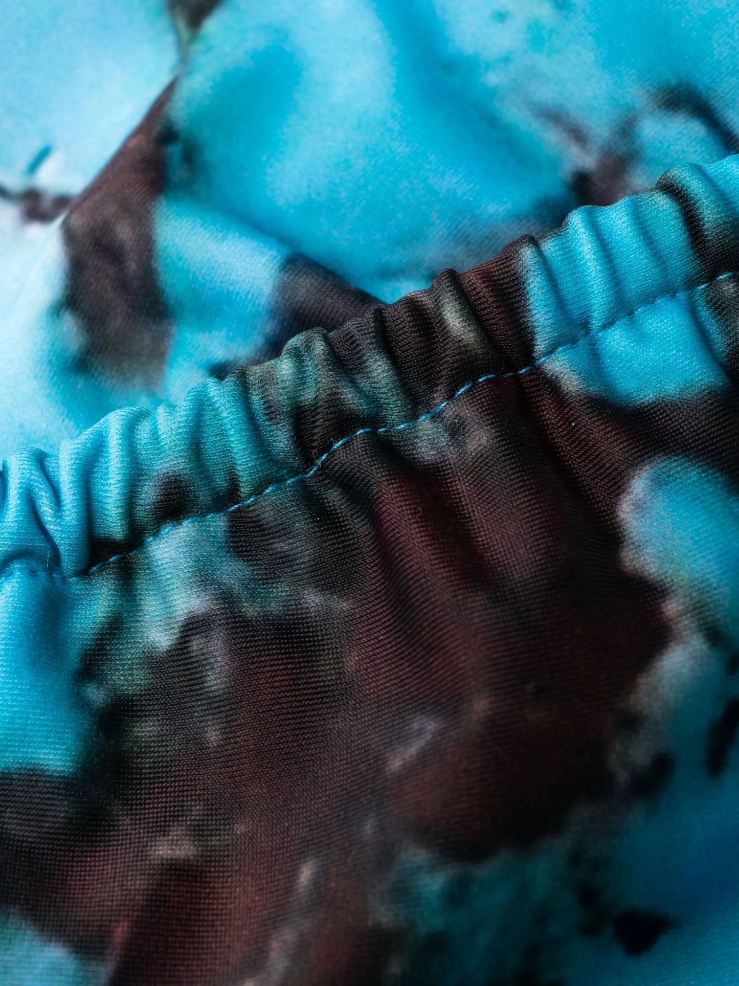Mini Ring abstract-print bikini top