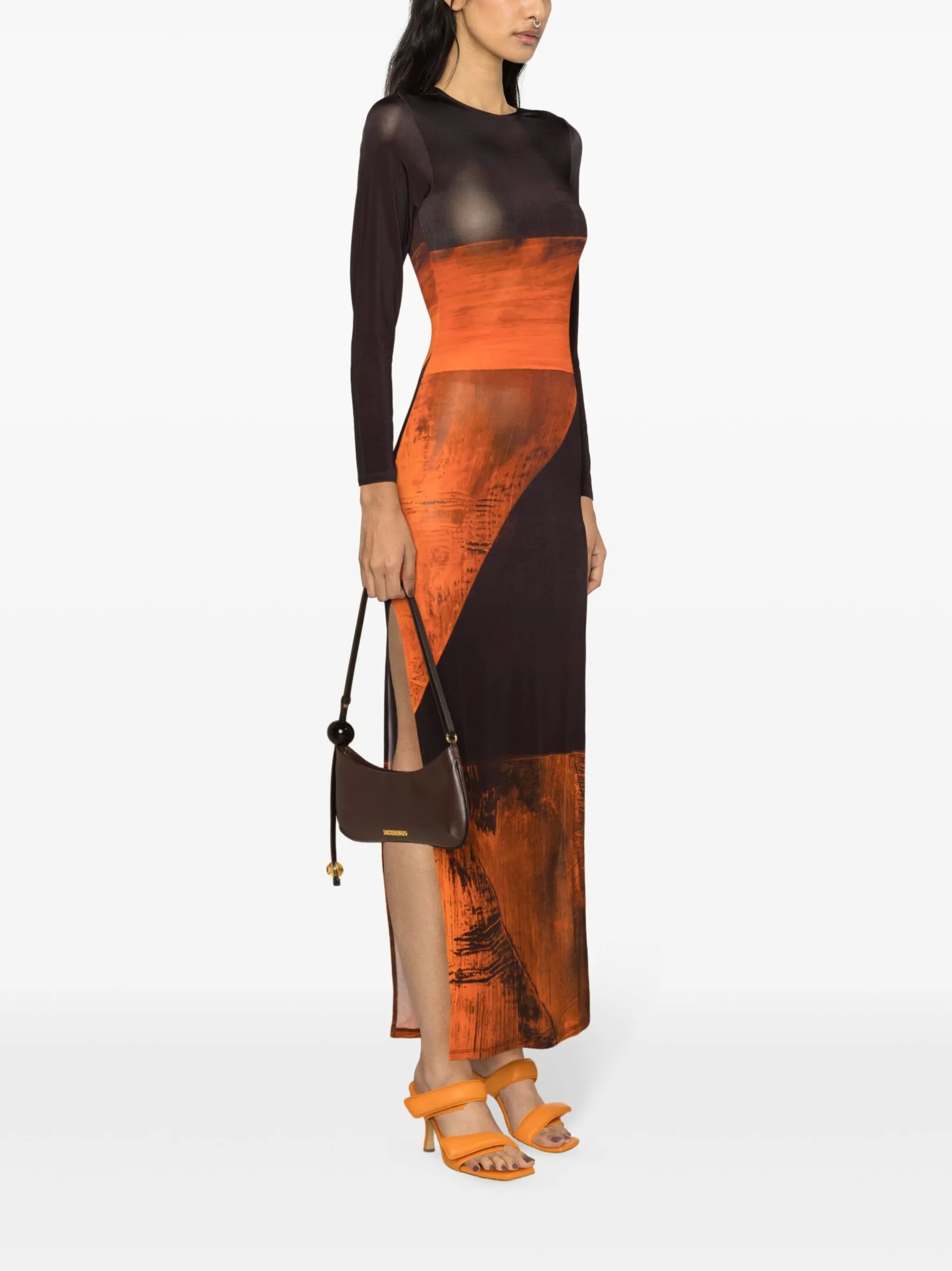 High Tide abstract-print maxi dress