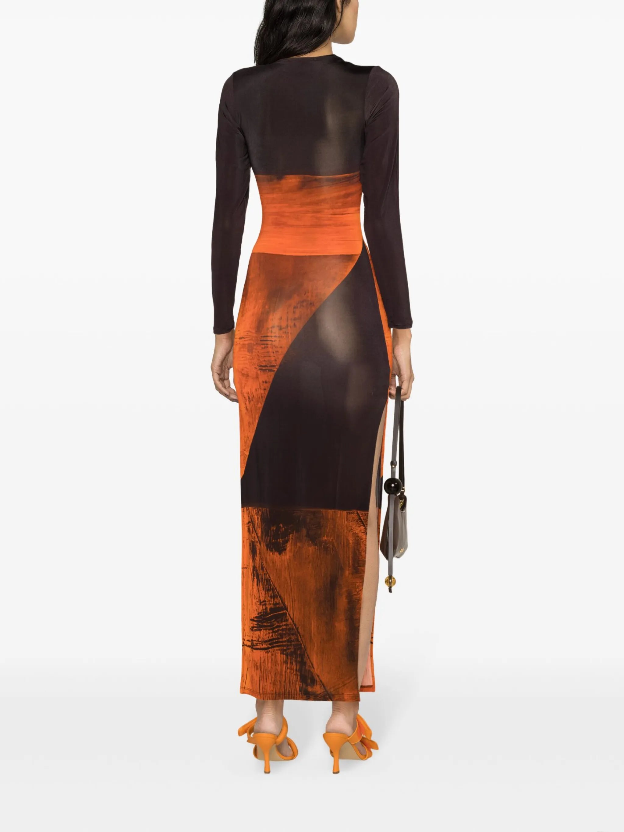 High Tide abstract-print maxi dress