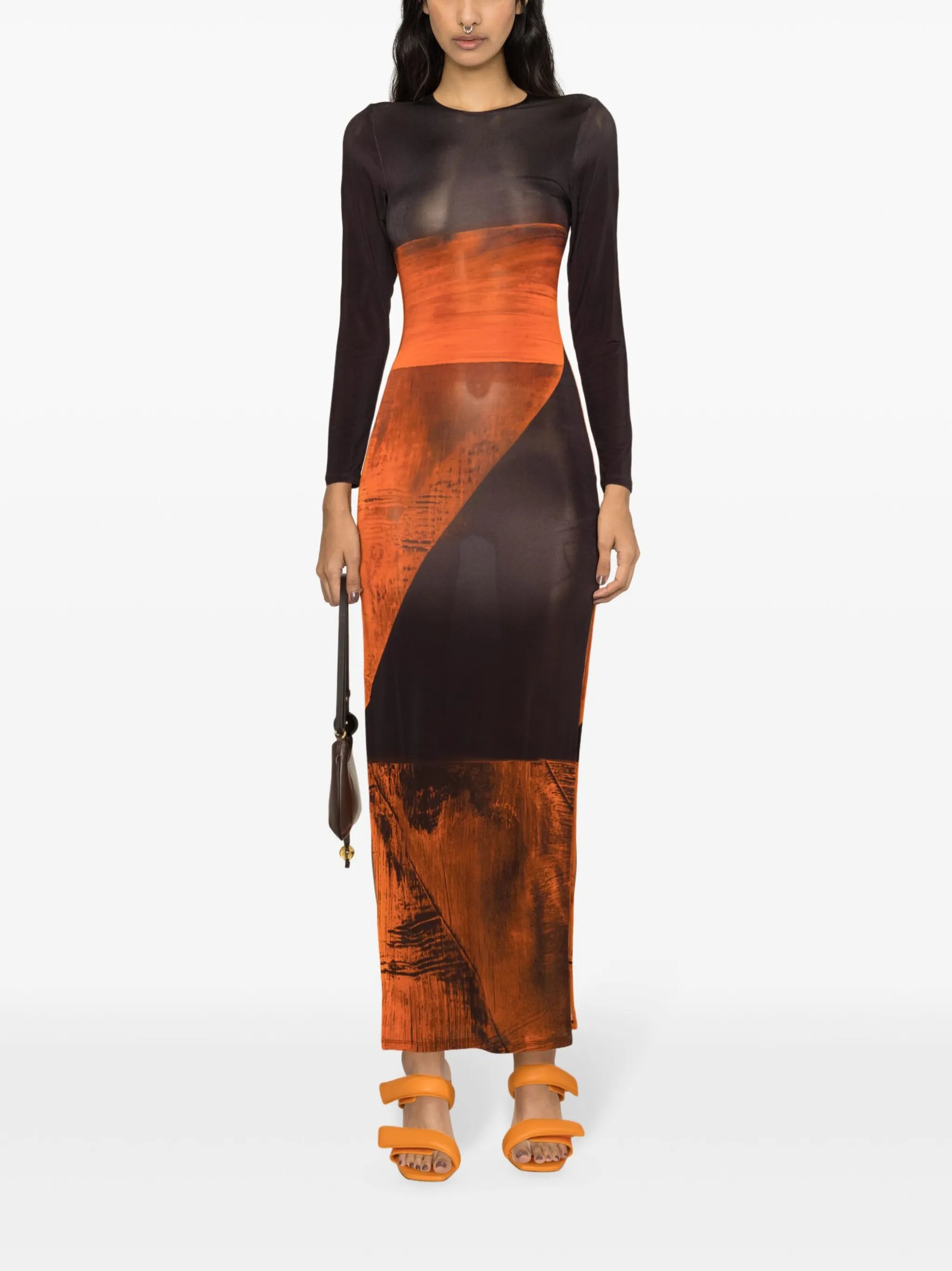 High Tide abstract-print maxi dress