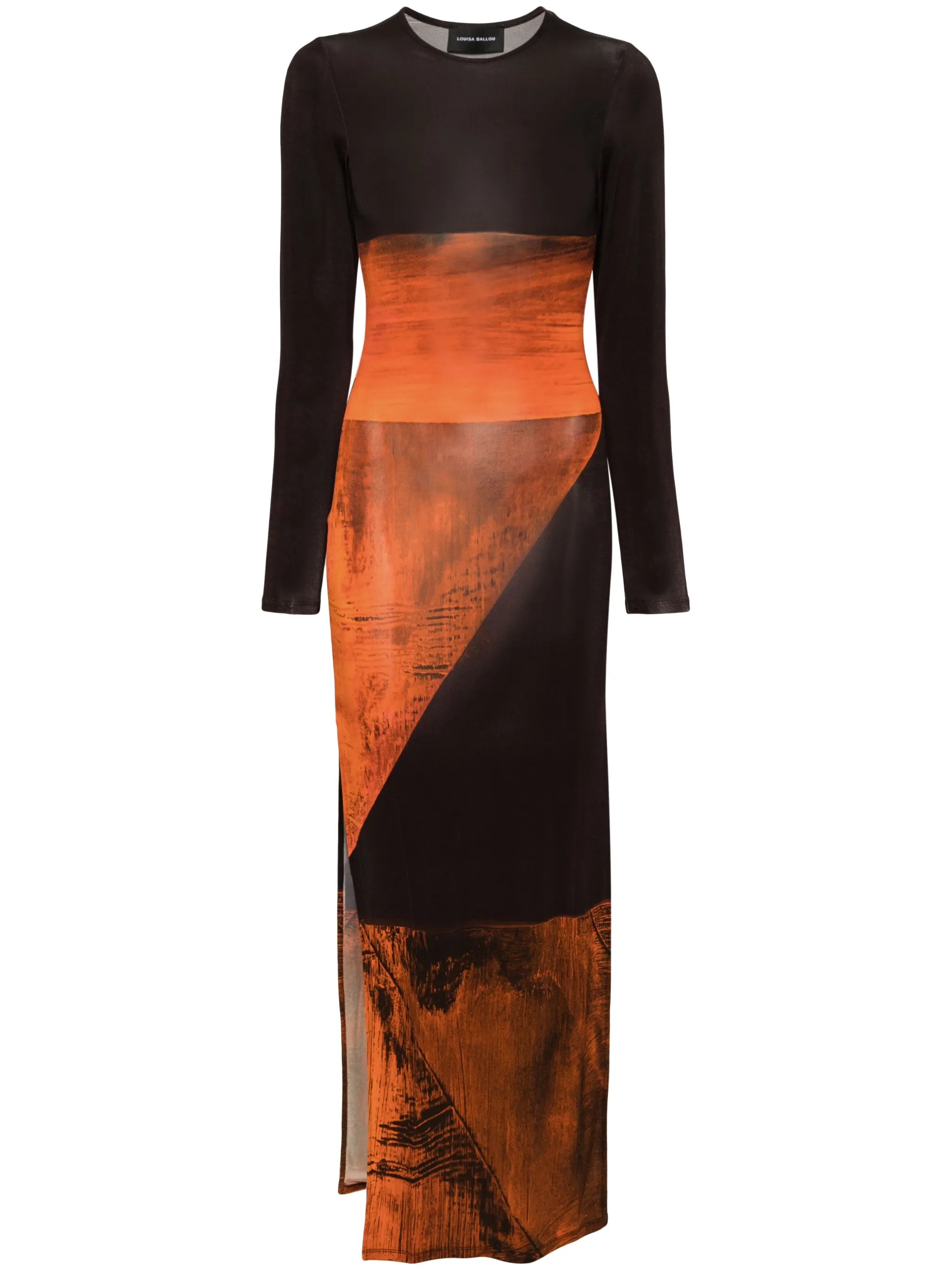High Tide abstract-print maxi dress