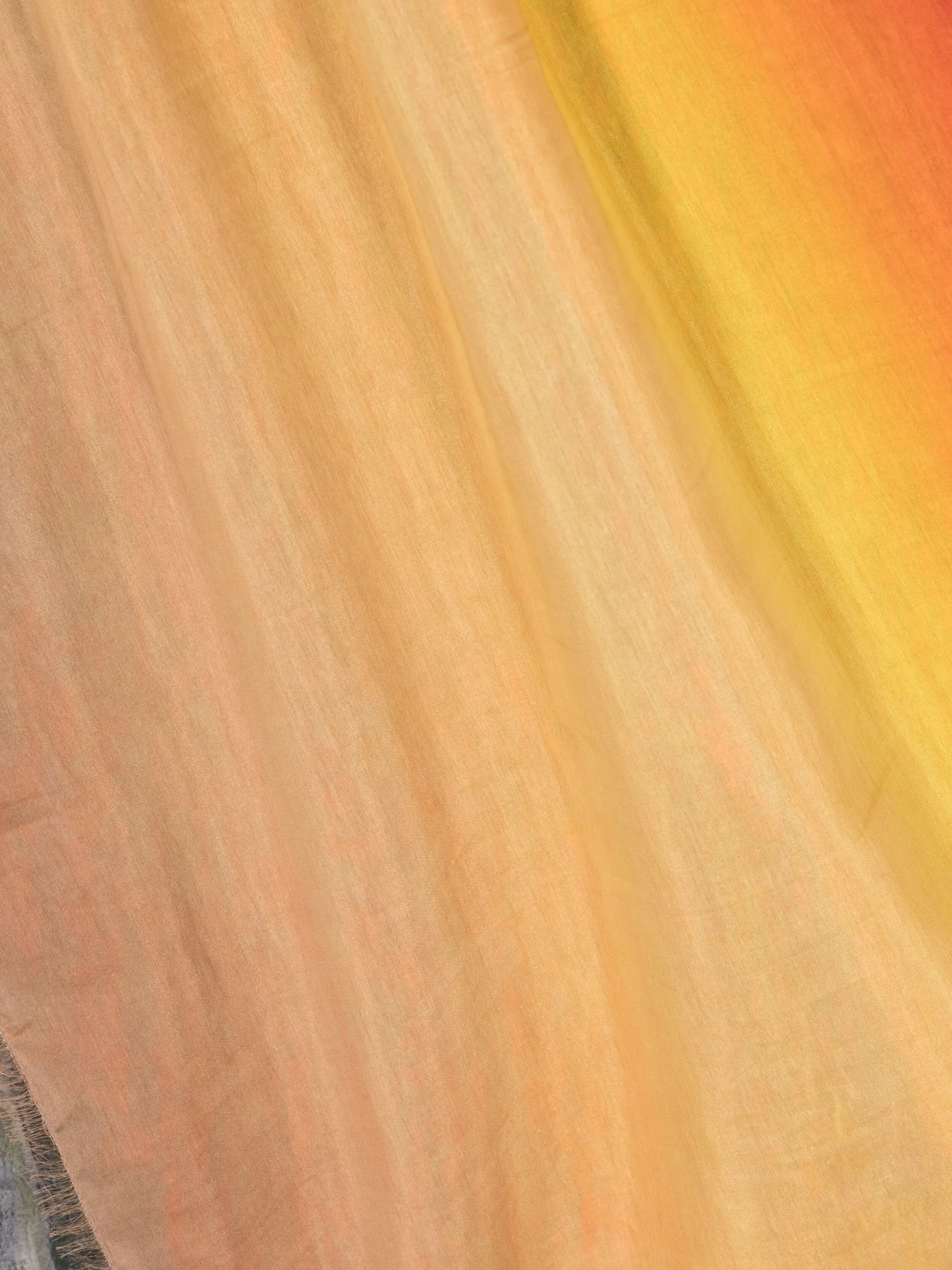 Painted Sunset frayed-edge scarf