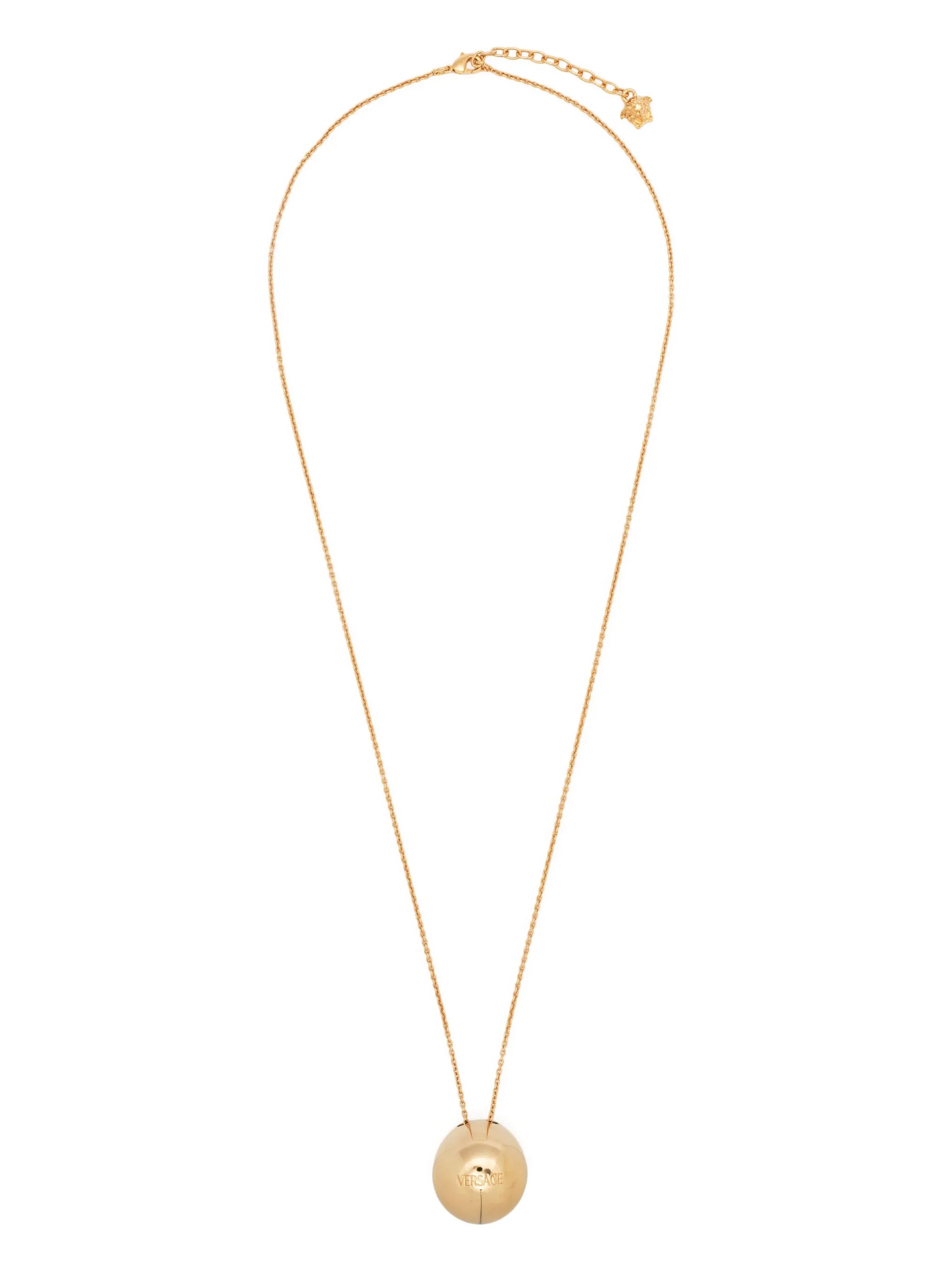 sphere-pendant necklace