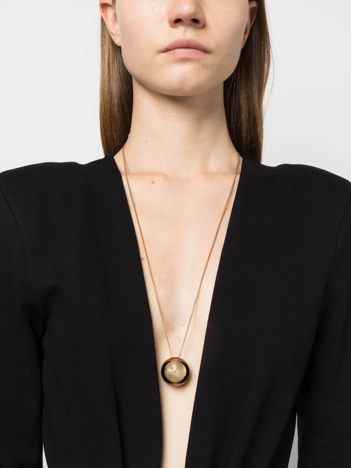 sphere-pendant necklace