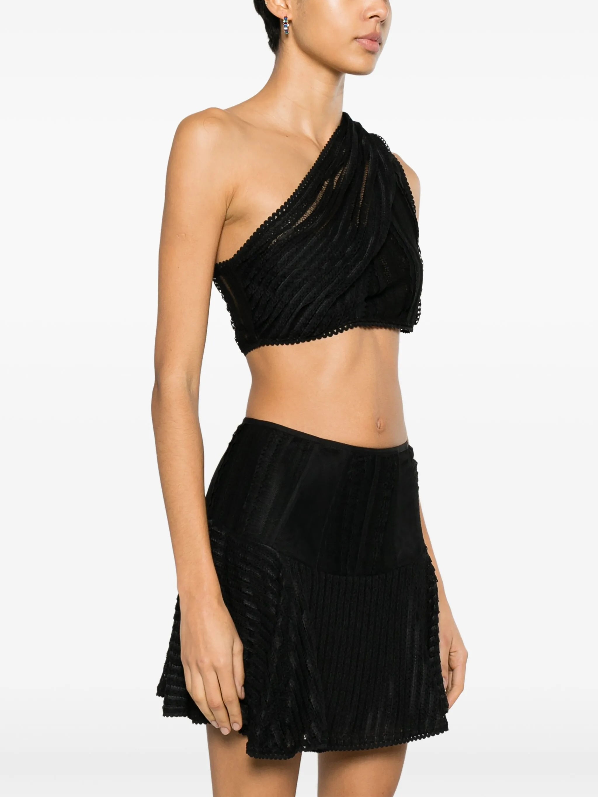 Marthy one-shoulder crop top