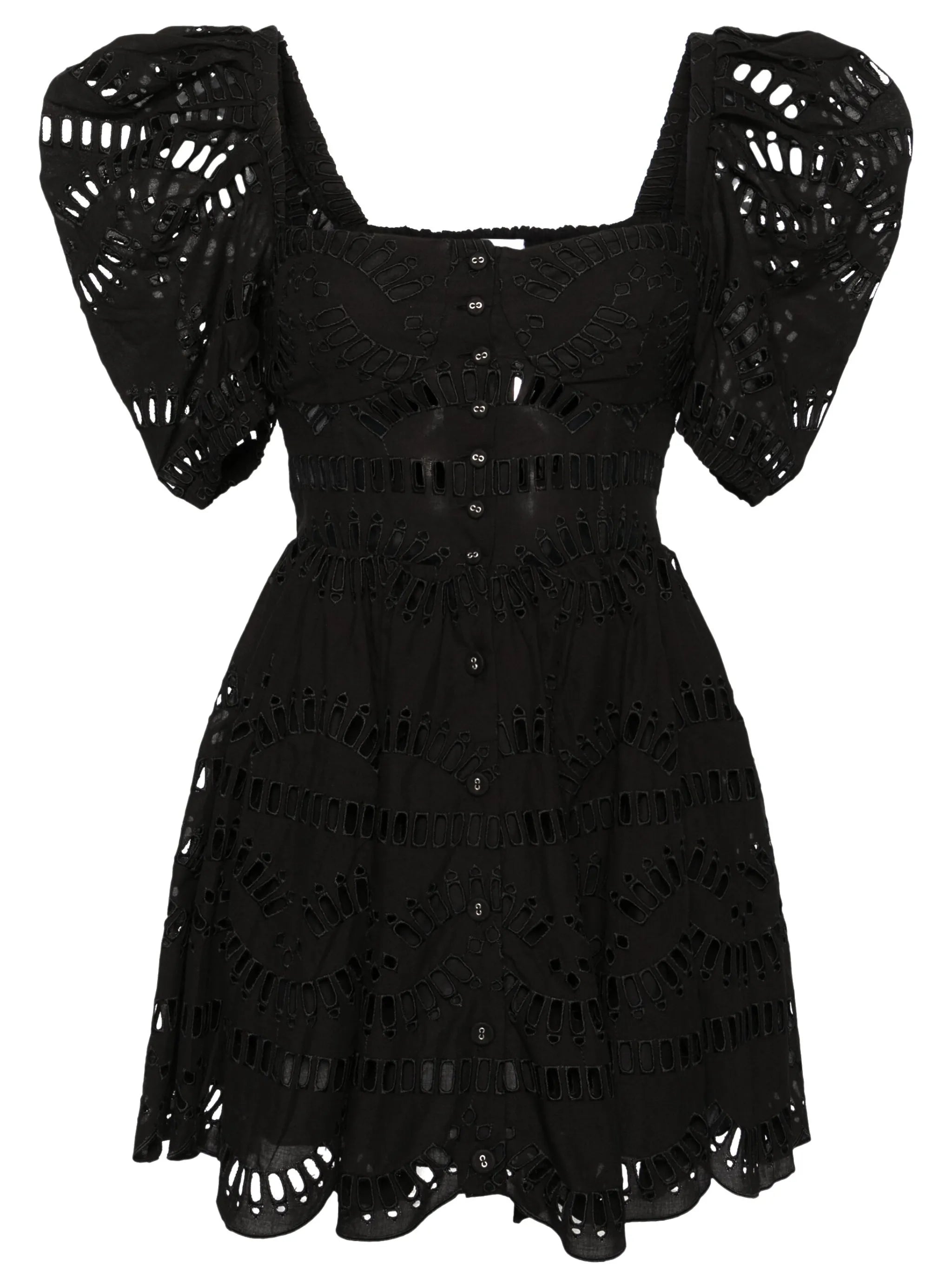 Ayiak laser-cut minidress