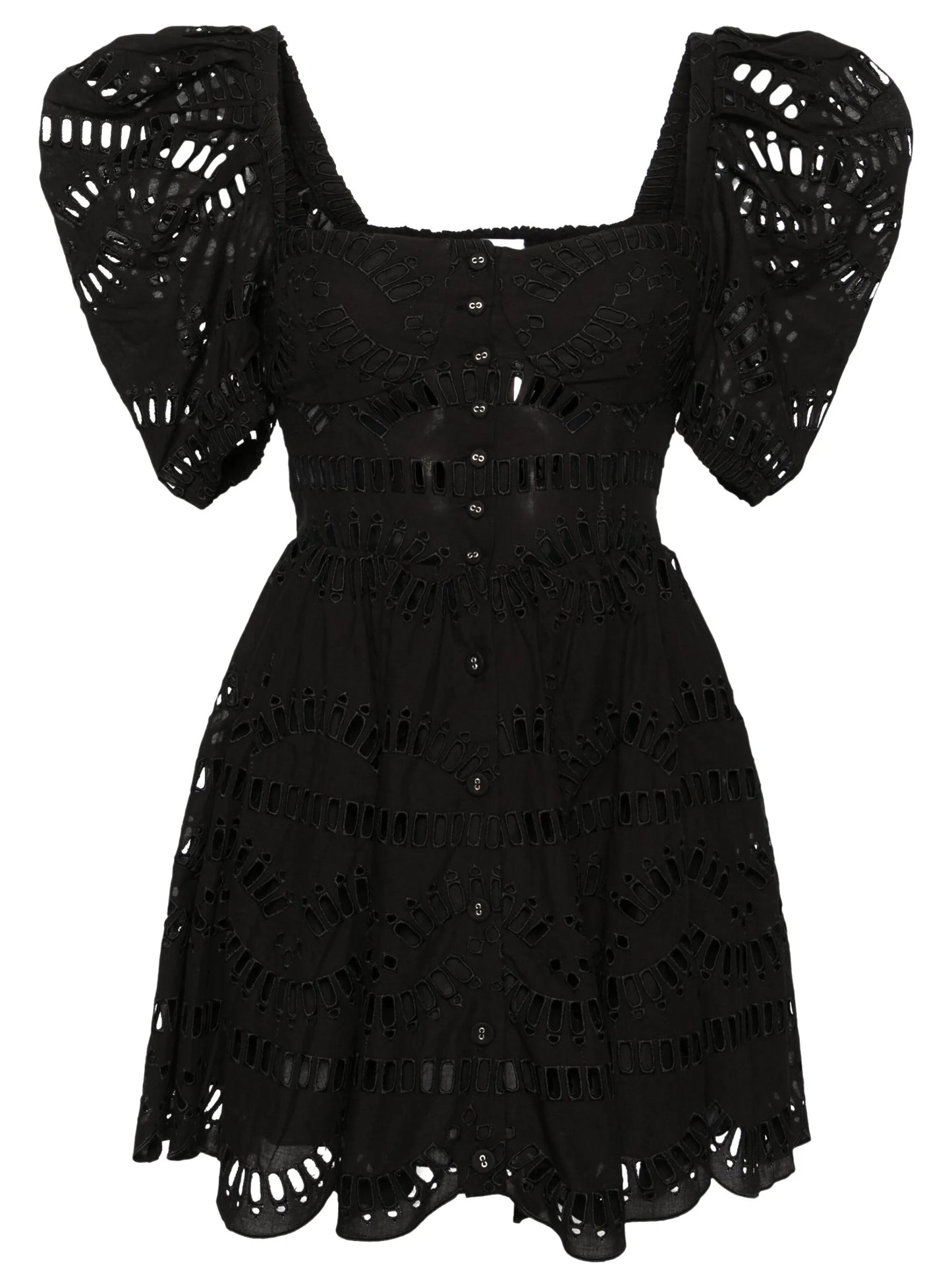 Ayiak laser-cut minidress