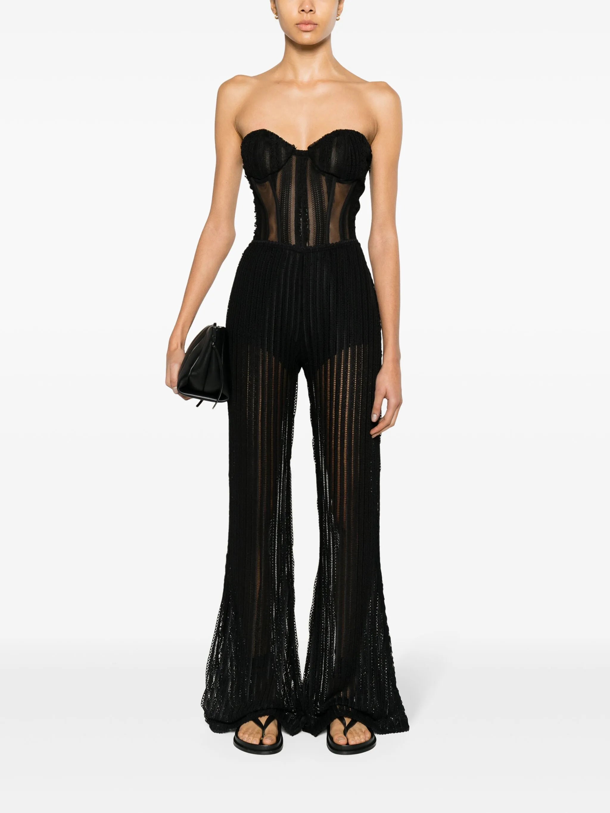 Youssy flared lace trousers