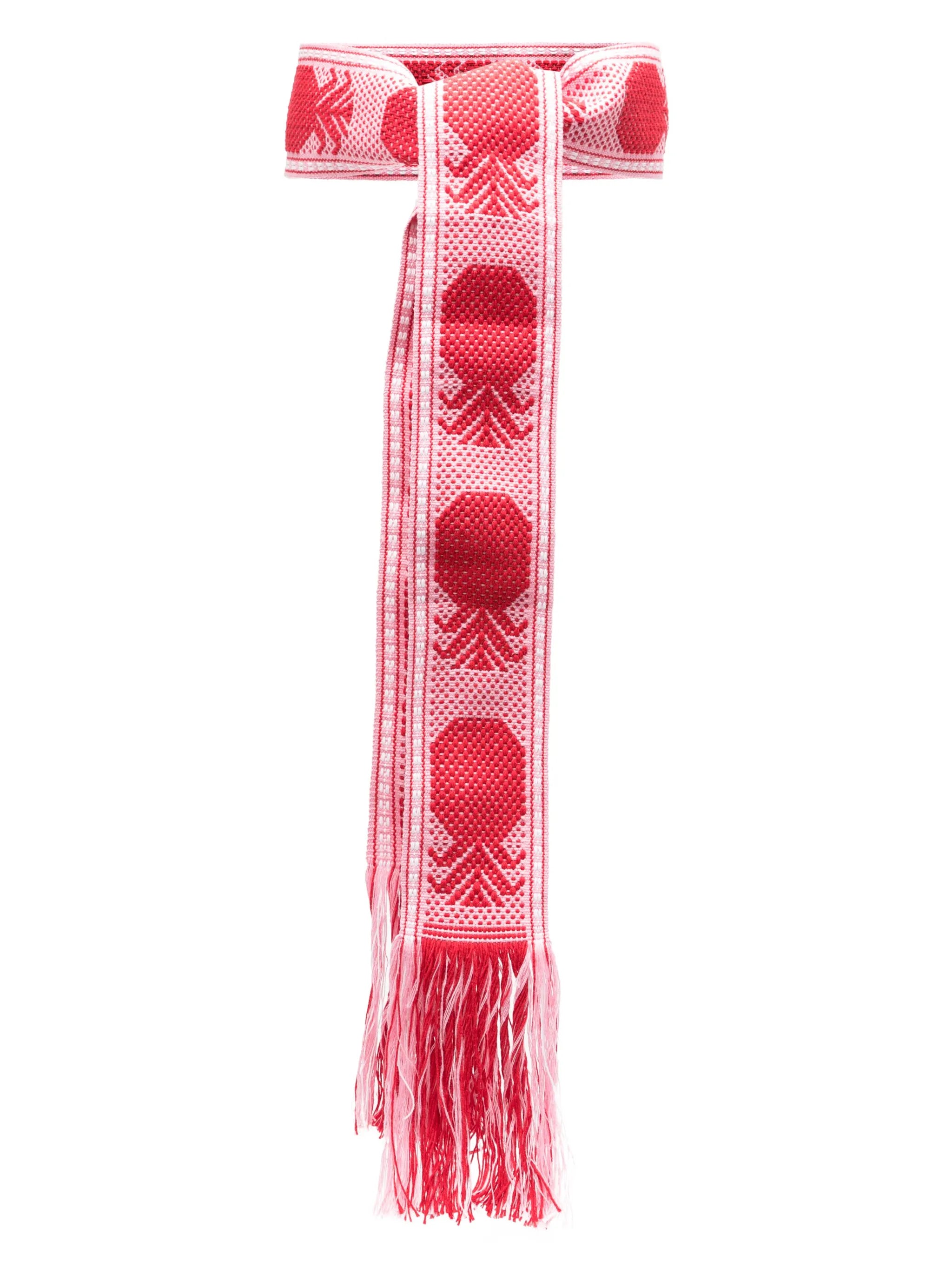 motif-woven belt