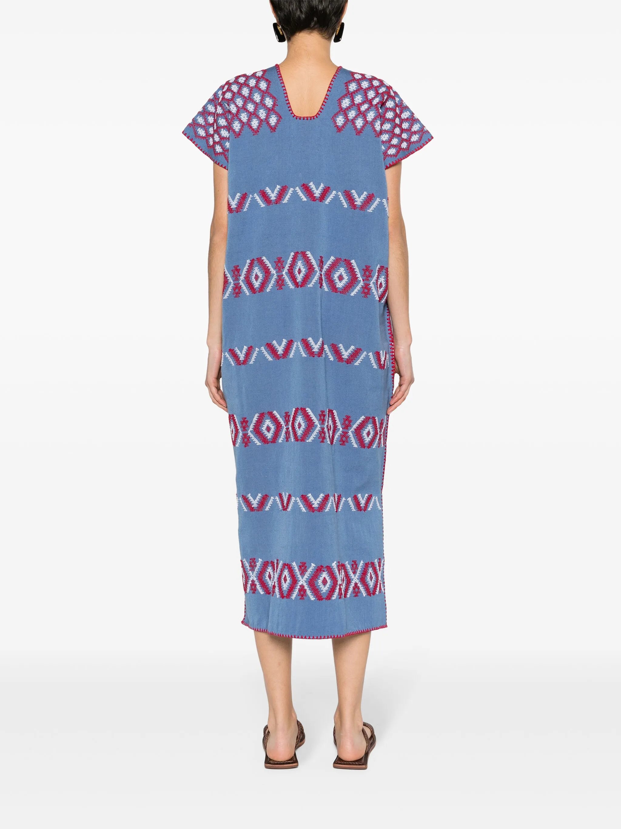 Single Panel embroidered kaftan