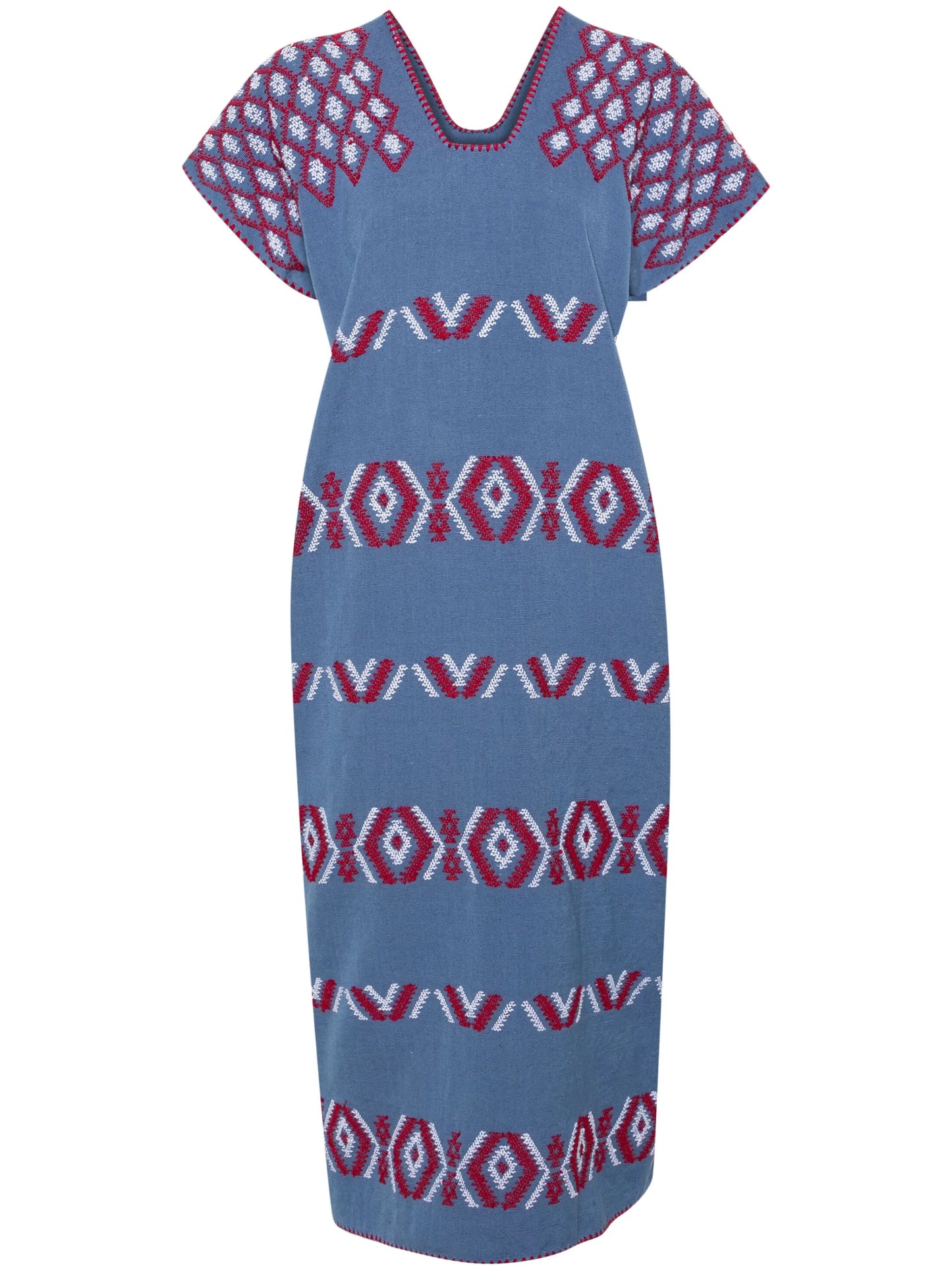 Single Panel embroidered kaftan