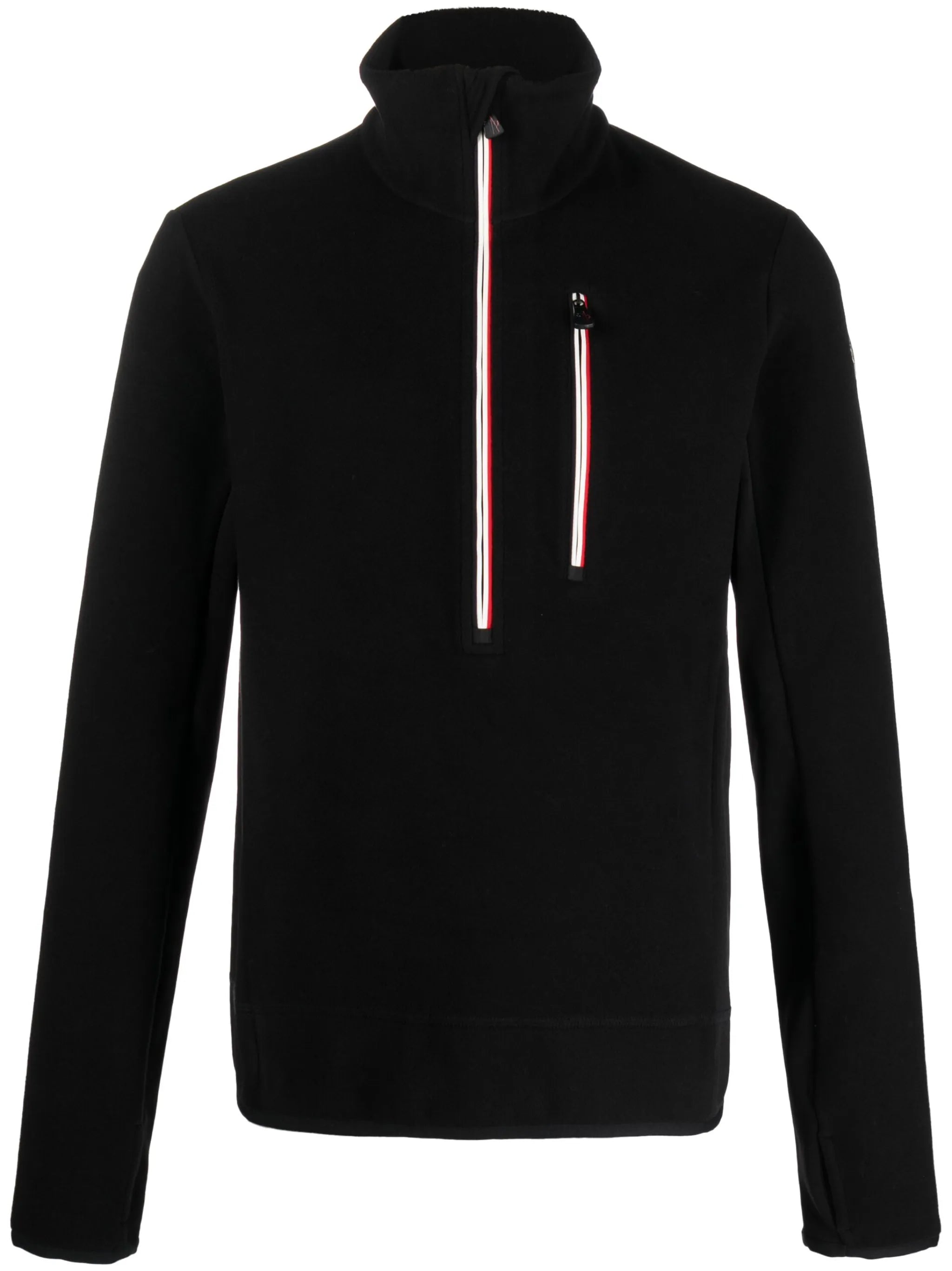 half-zip fleece sweatshirt