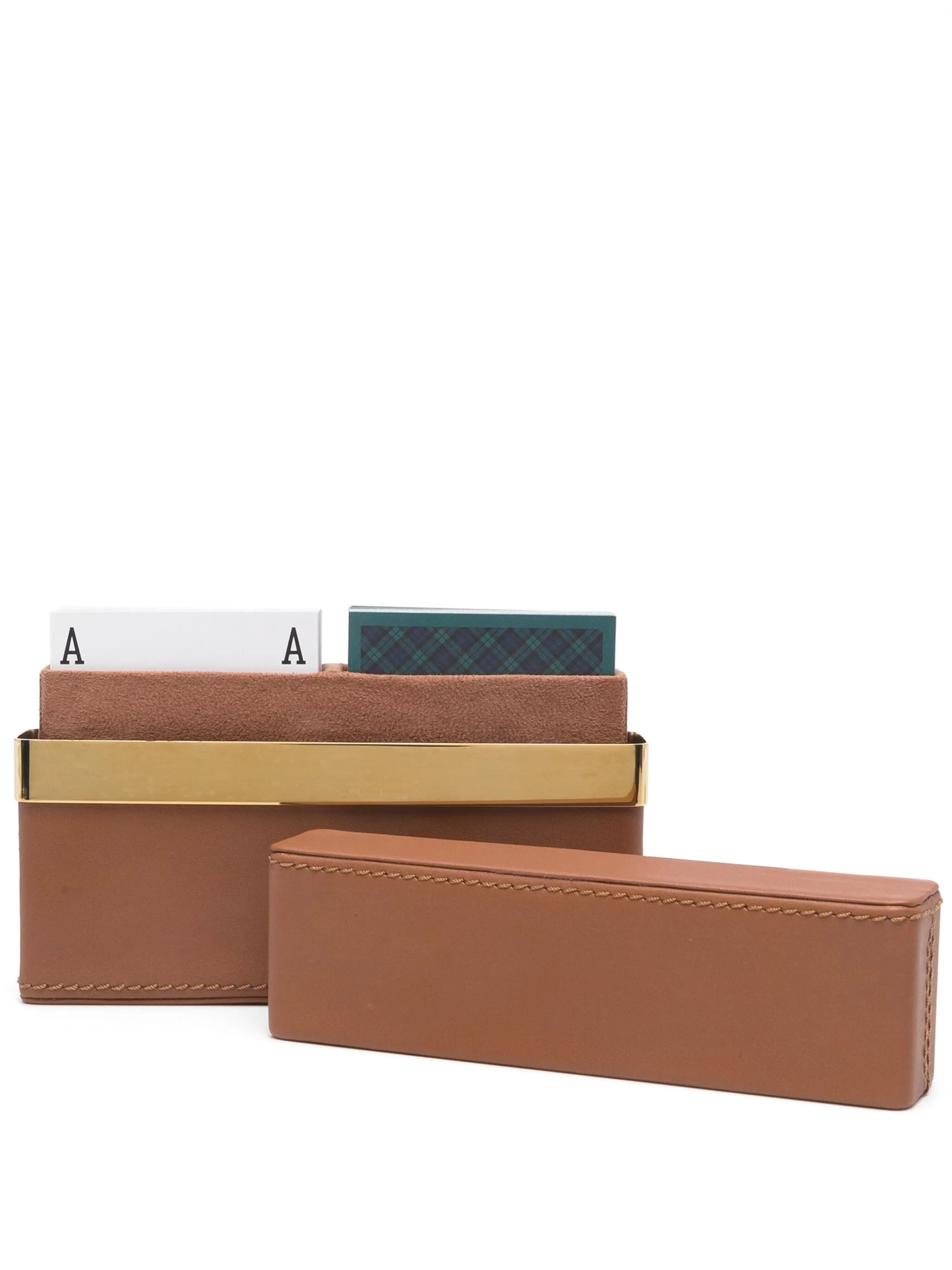 Westover leather playcard set