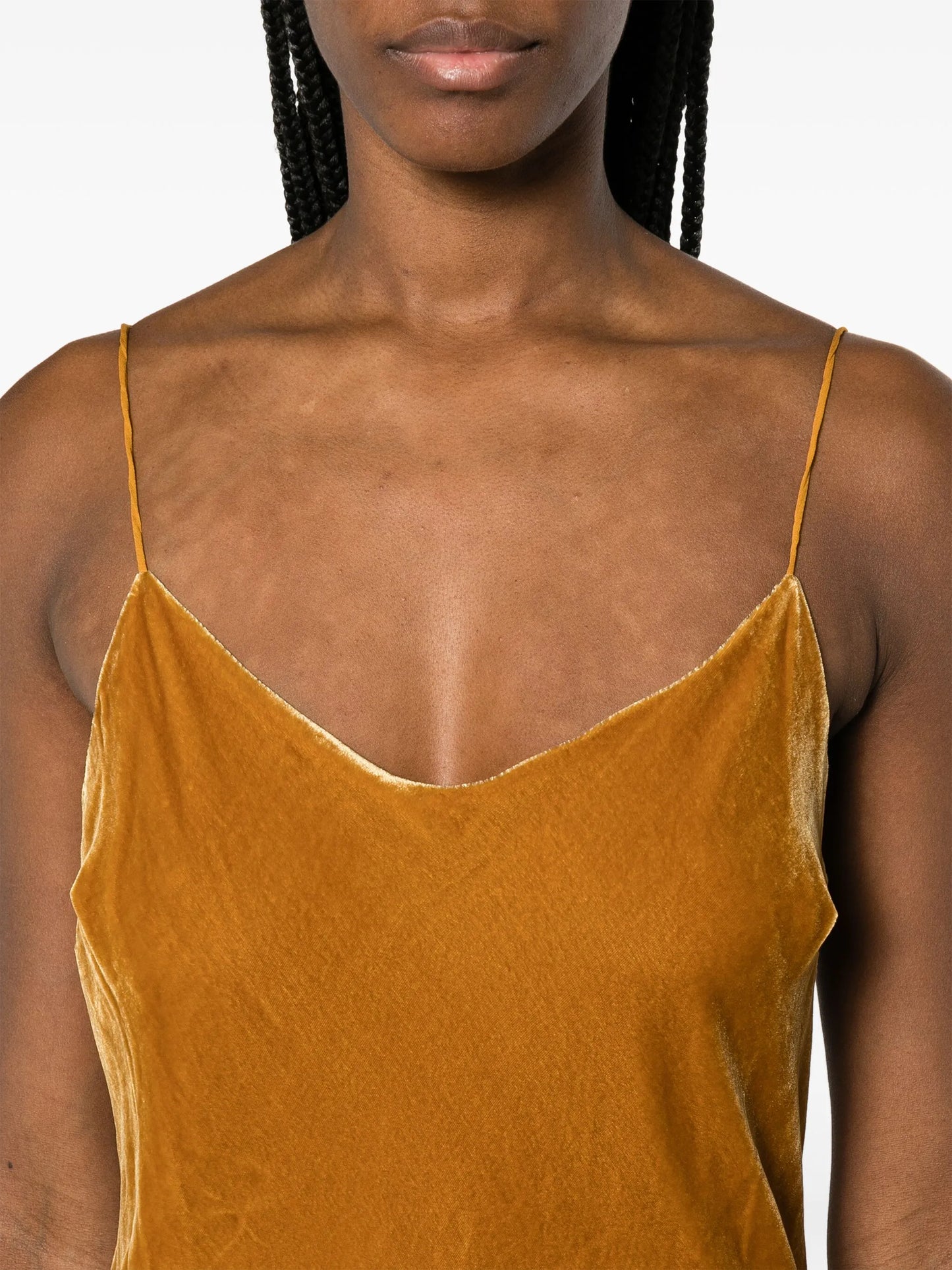 Lyon velvet maxi slip dress