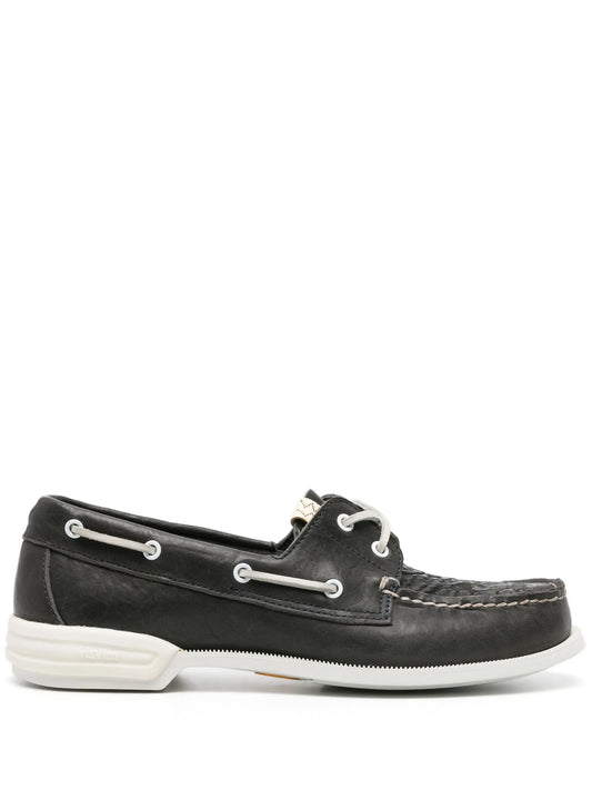 Americana leather boat shoes
