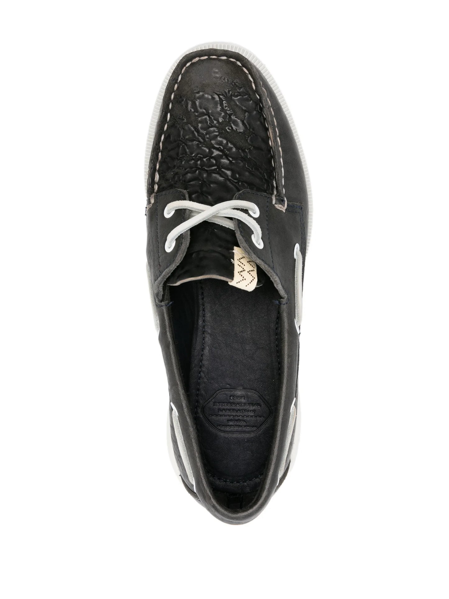 Americana leather boat shoes