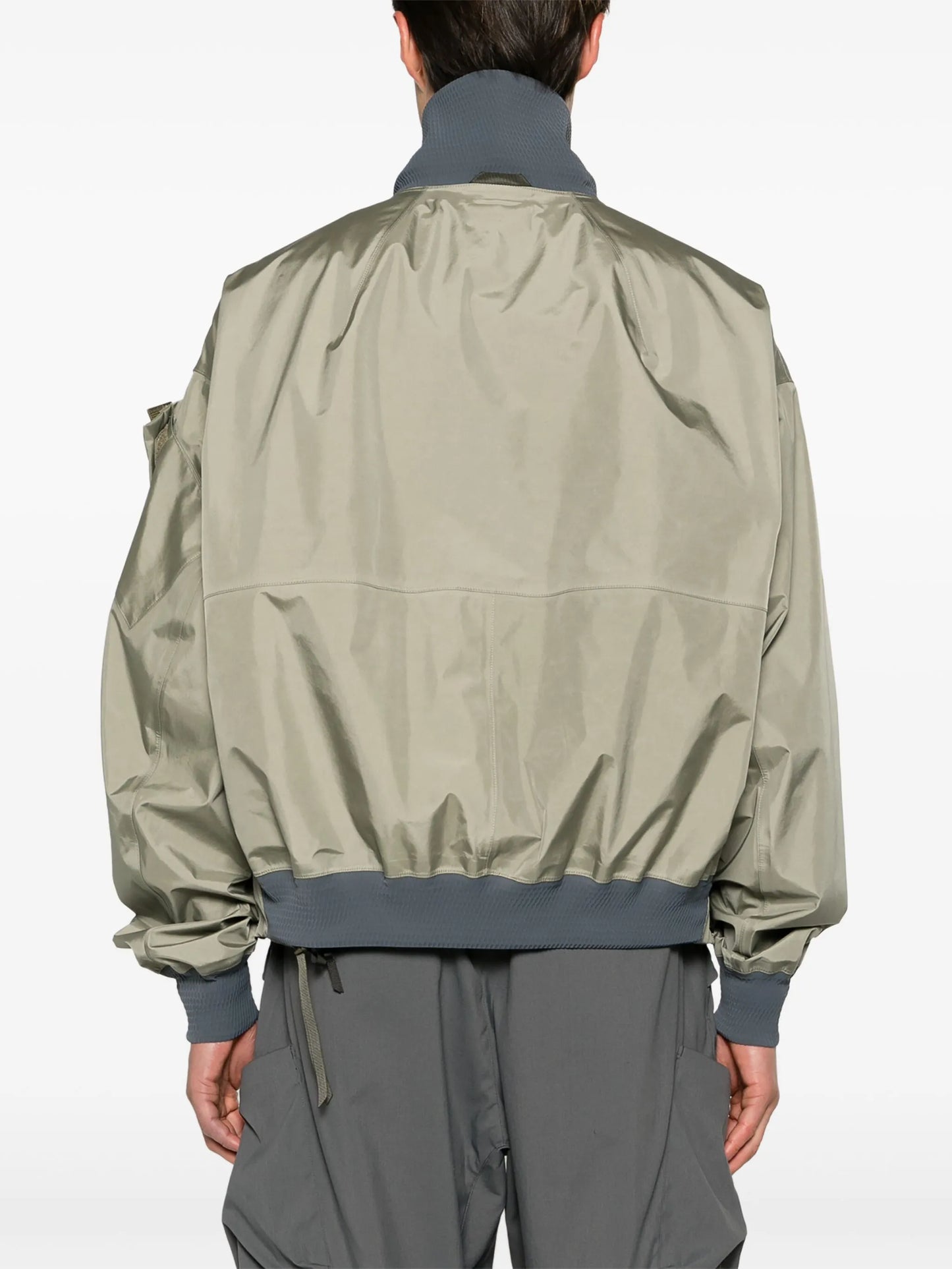 multiple-pockets bomber jacket