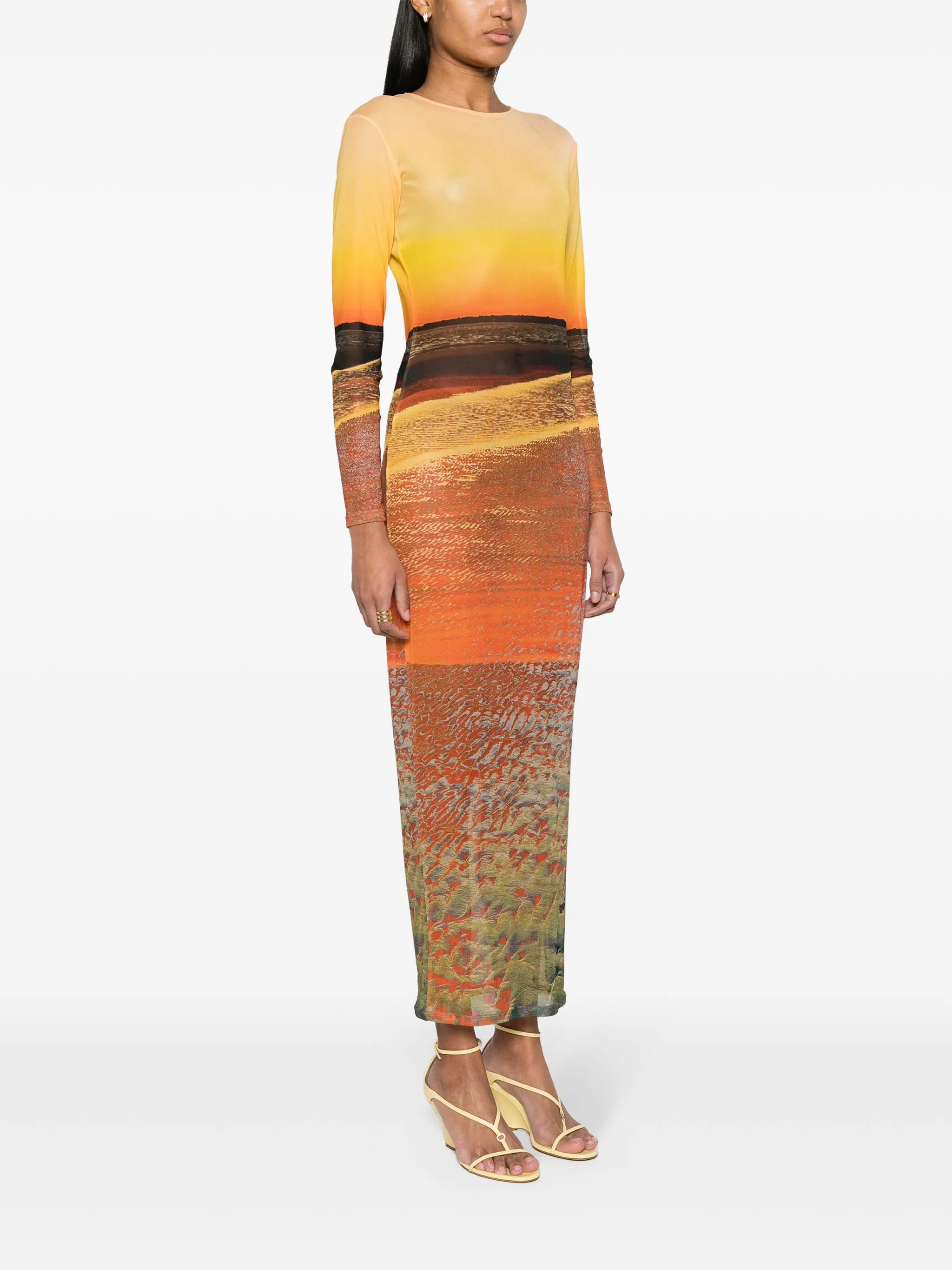 High Tide mesh maxi dress