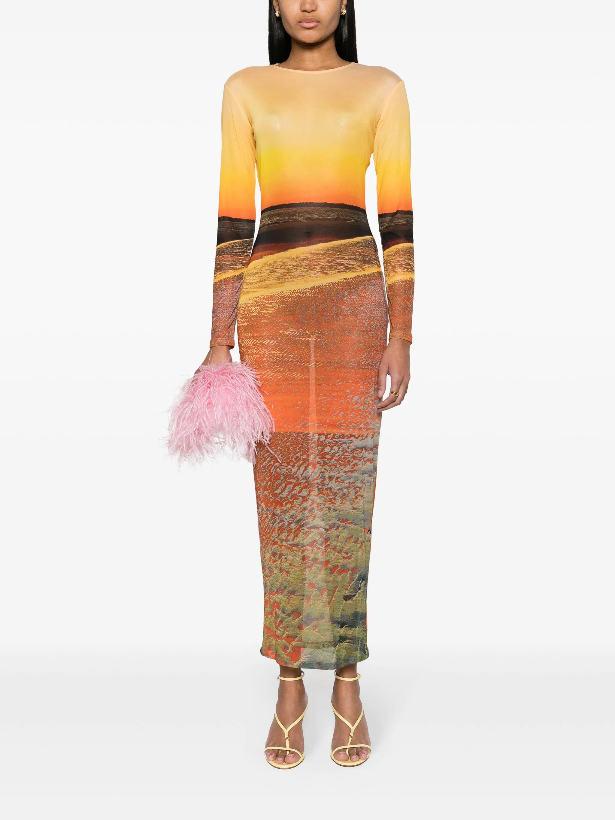 High Tide mesh maxi dress