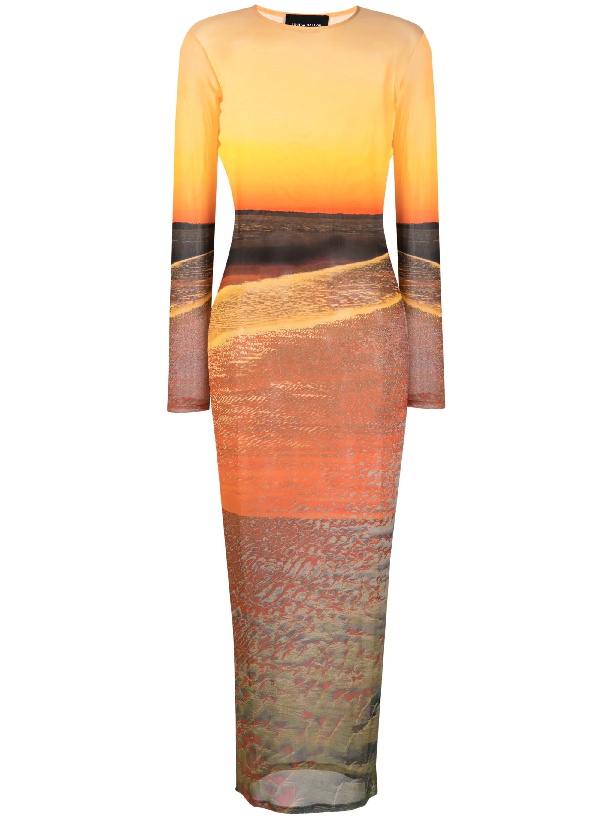 High Tide mesh maxi dress