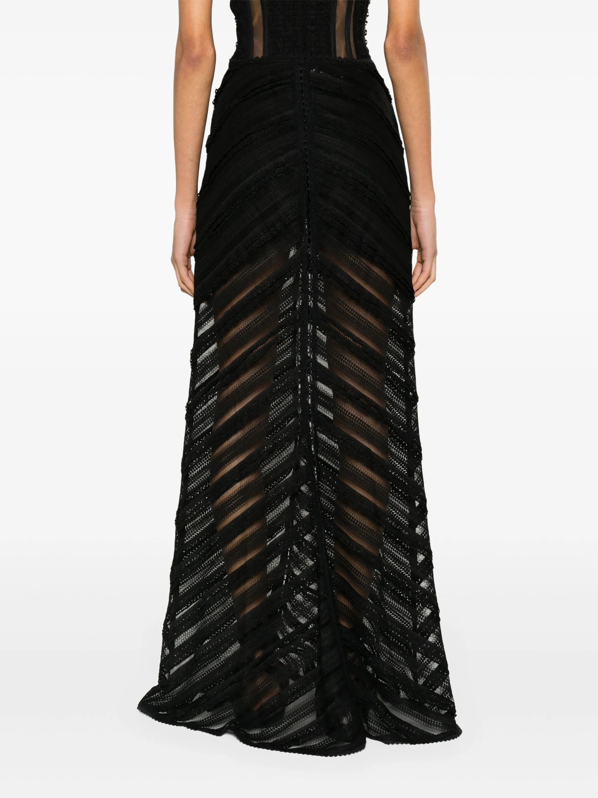 Oumary lace maxi skirt