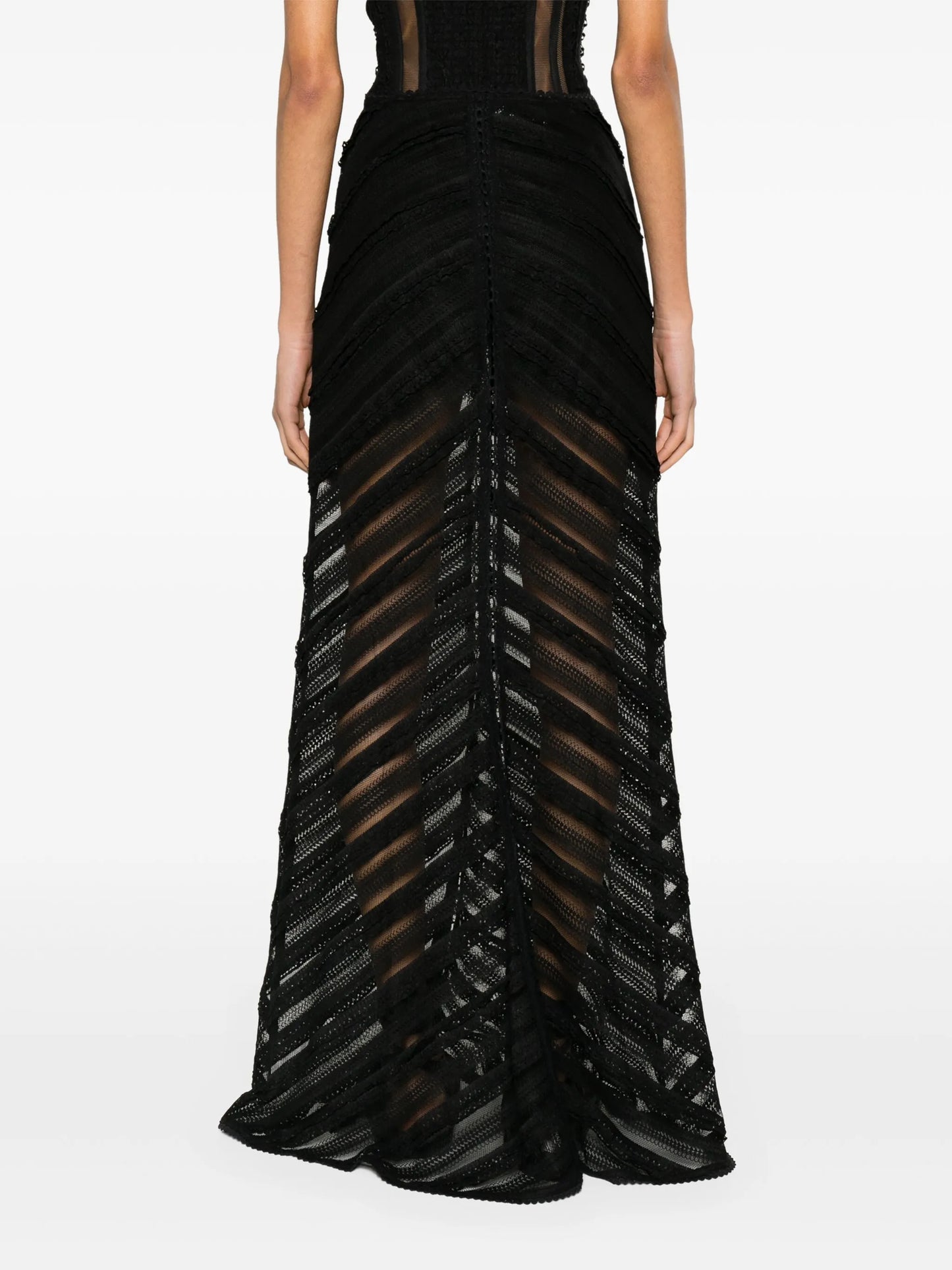 Oumary lace maxi skirt