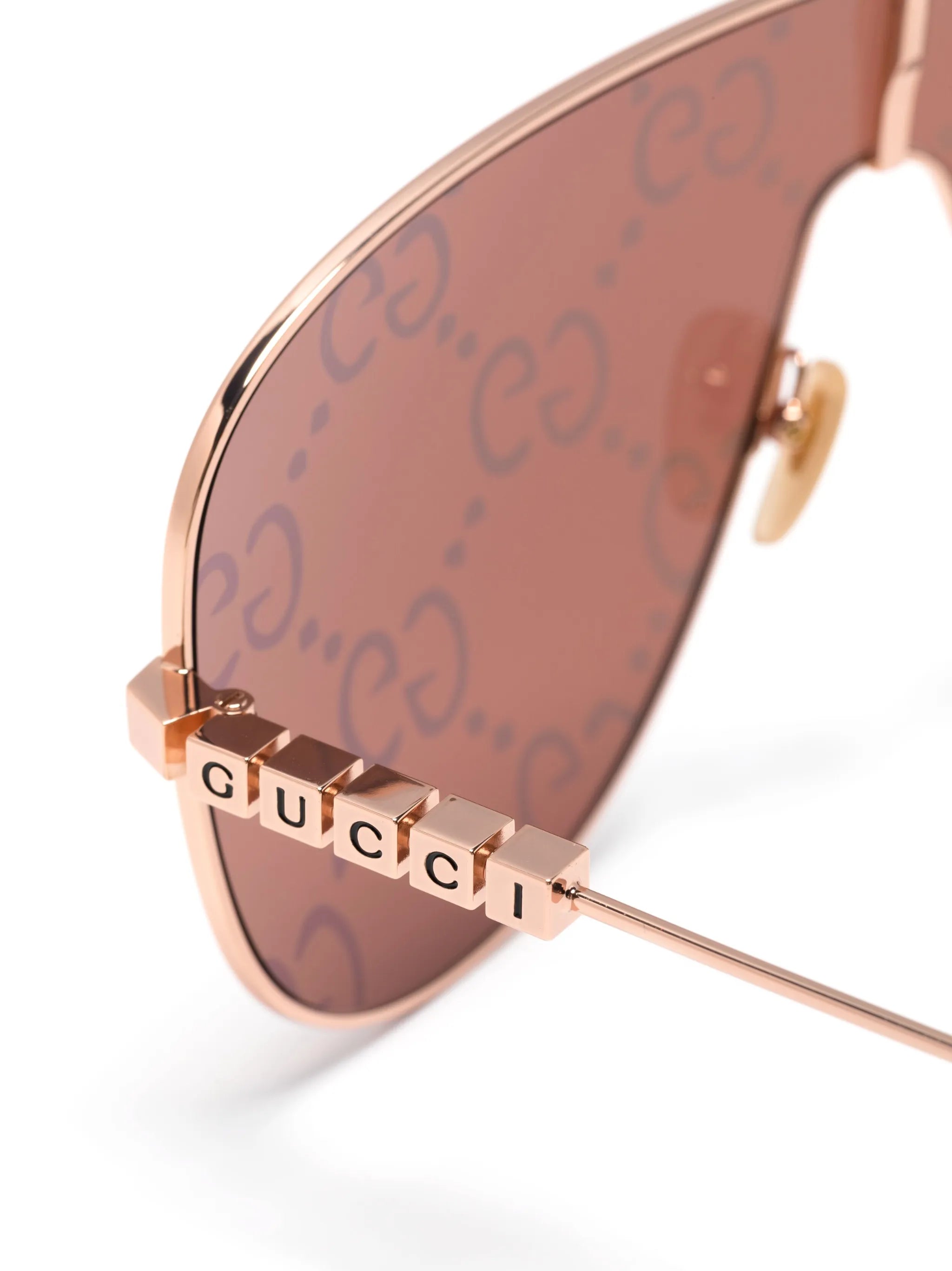 tinted pilot-frame sunglasses