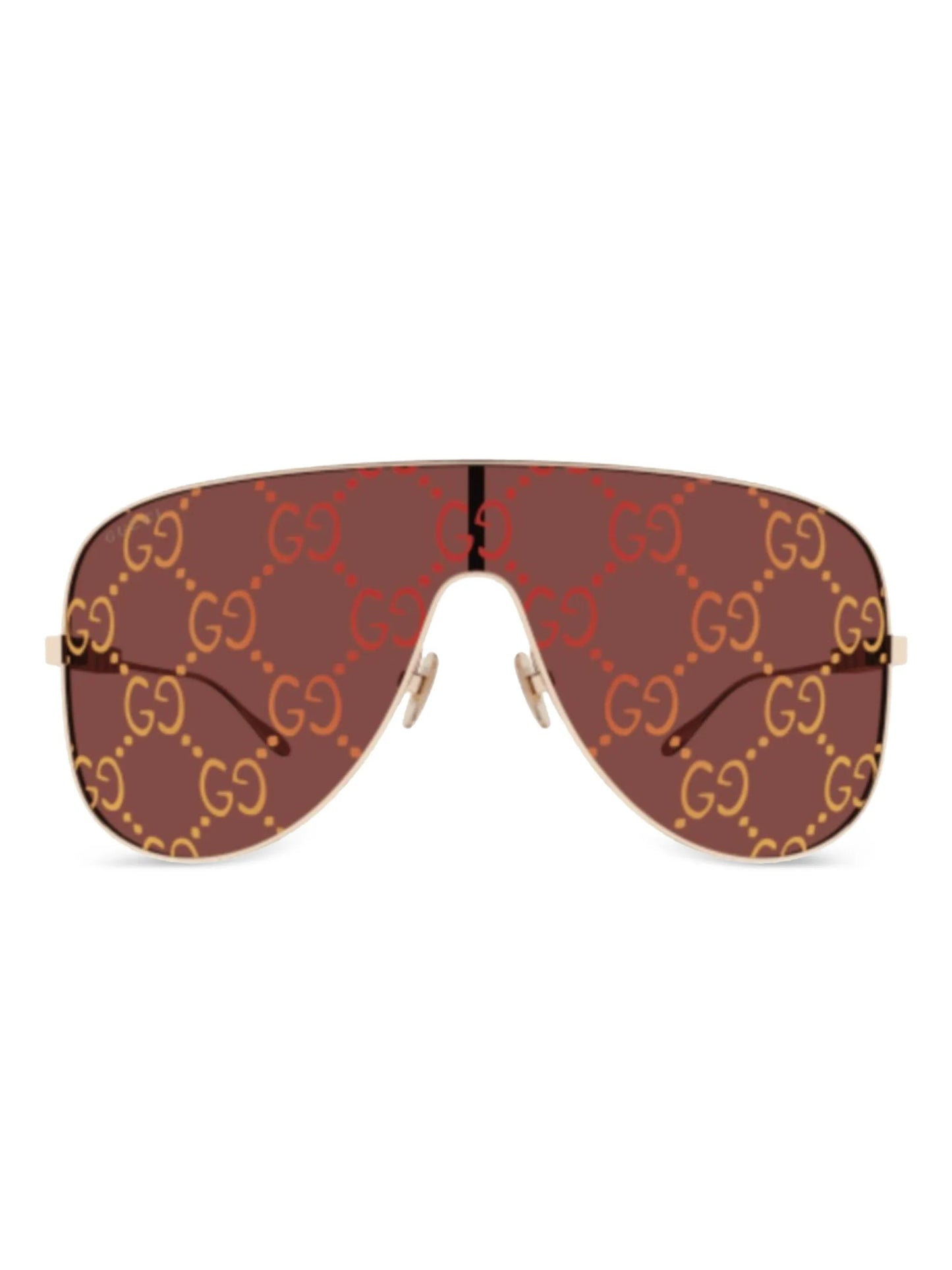 tinted pilot-frame sunglasses