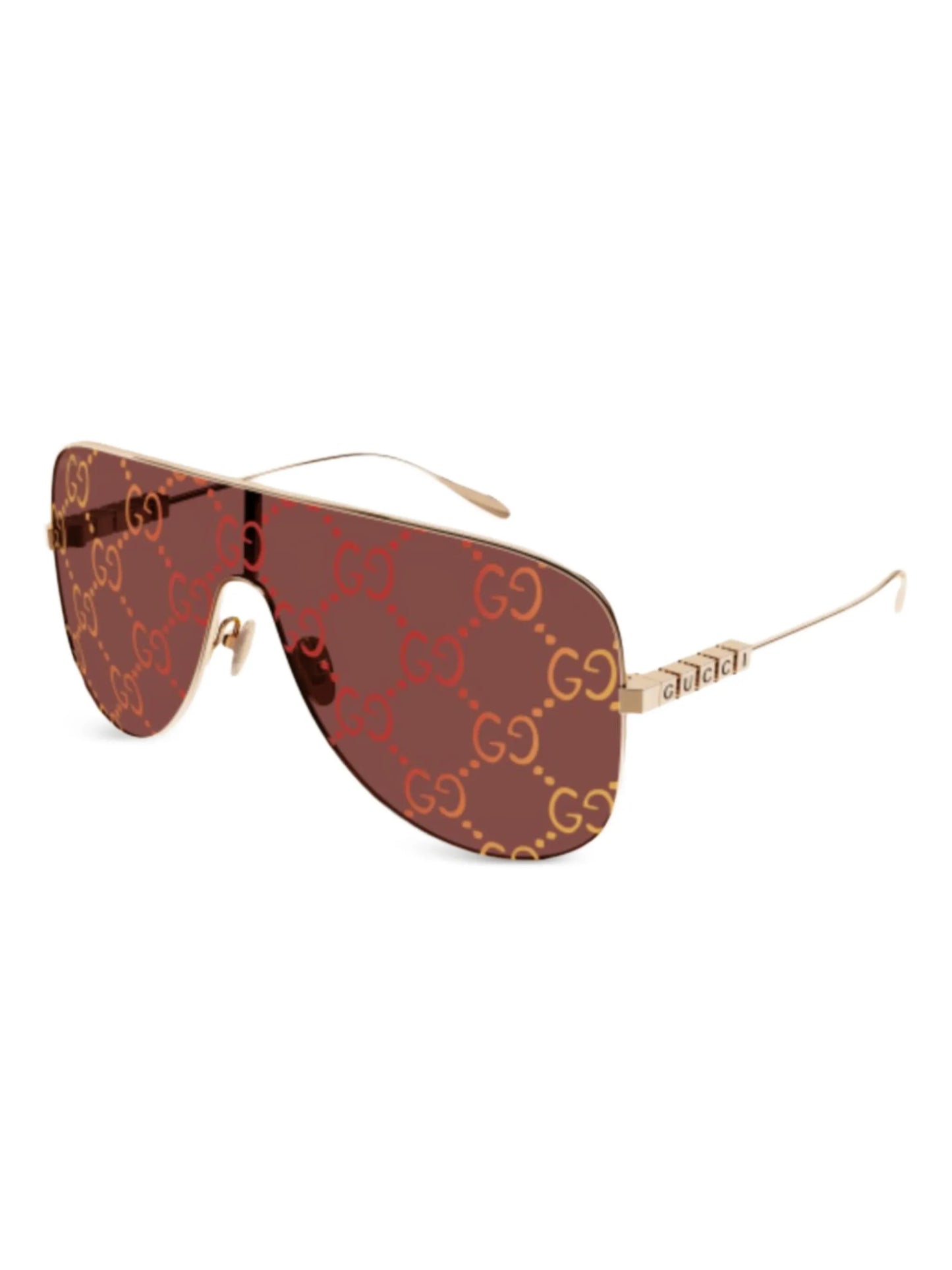 tinted pilot-frame sunglasses