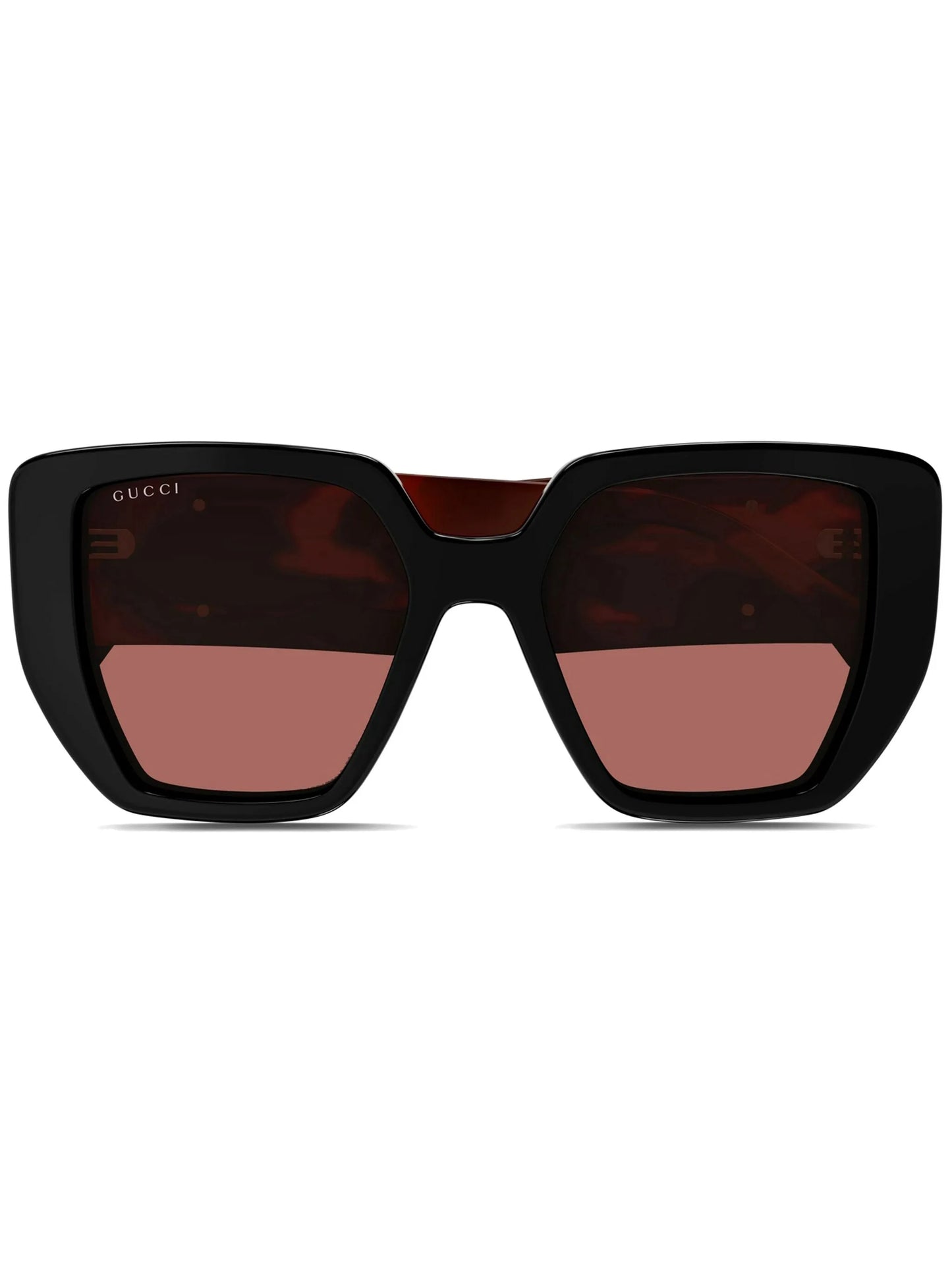 logo-plaque oversize sunglasses