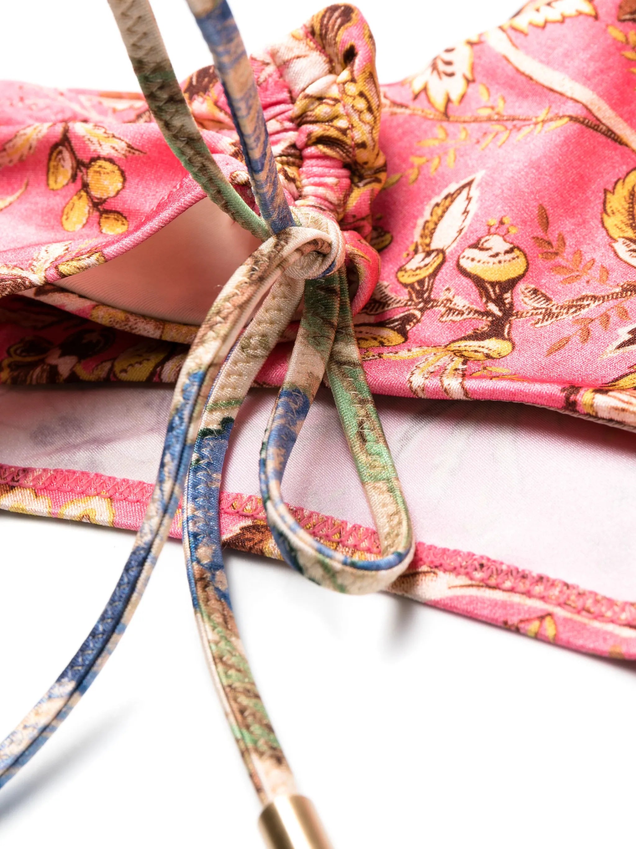 Junie floral-print halterneck bikini