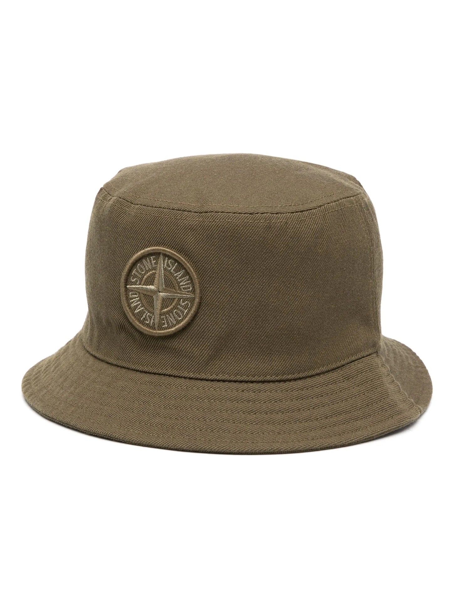 Compass-motif cotton bucket hat