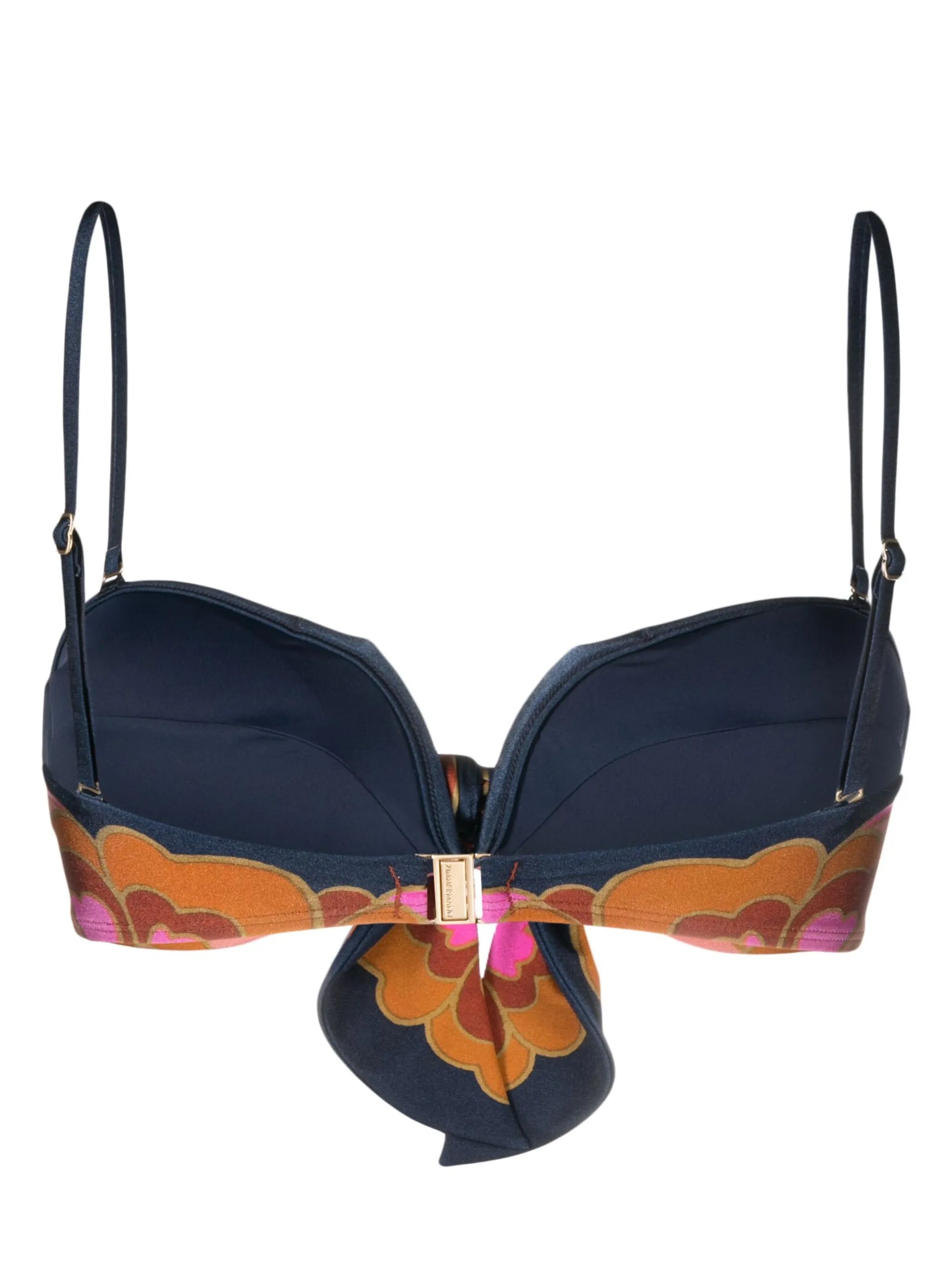 Acadian Scarf floral-print bikini top