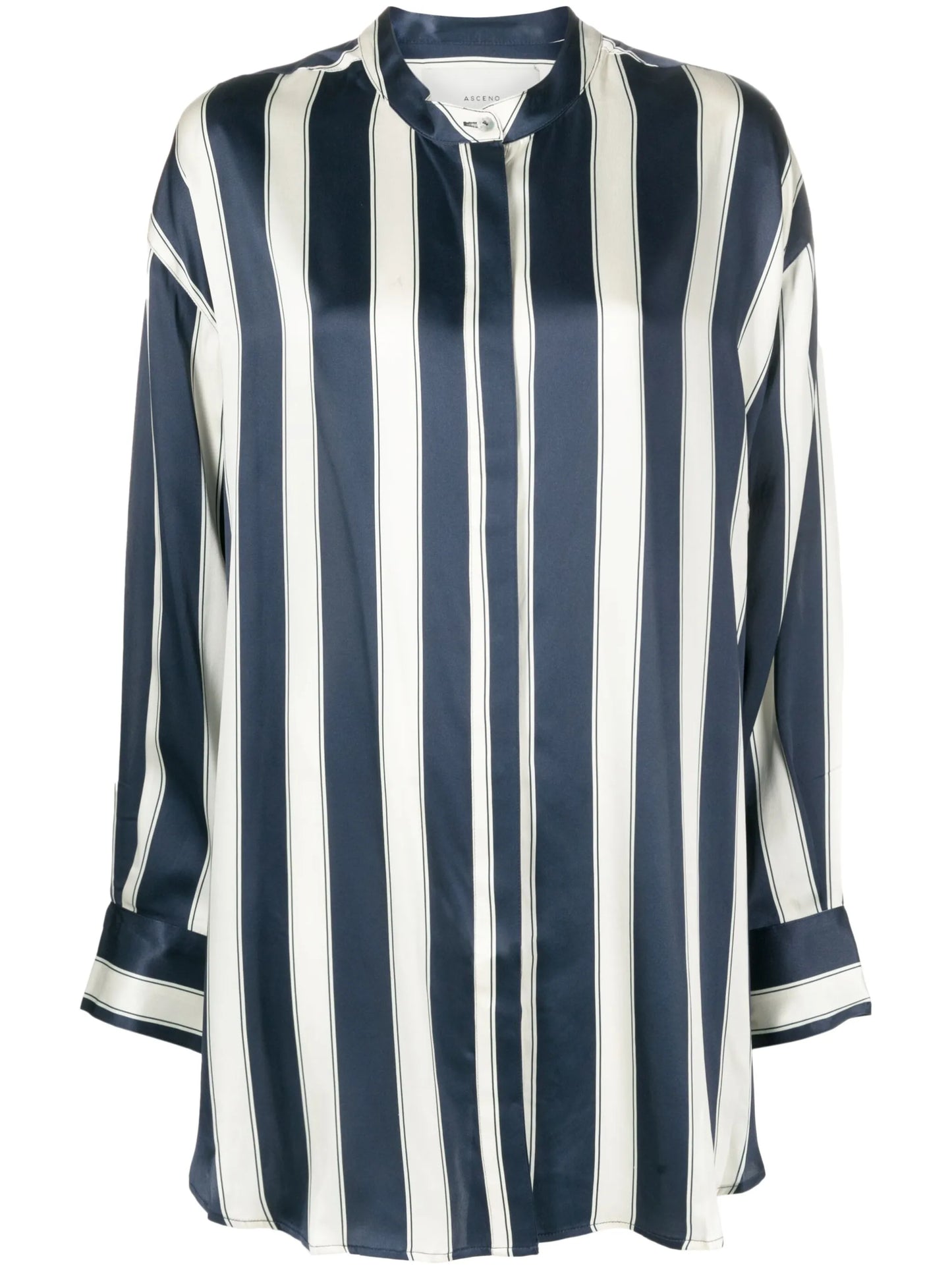 Mantera striped silk-satin shirt