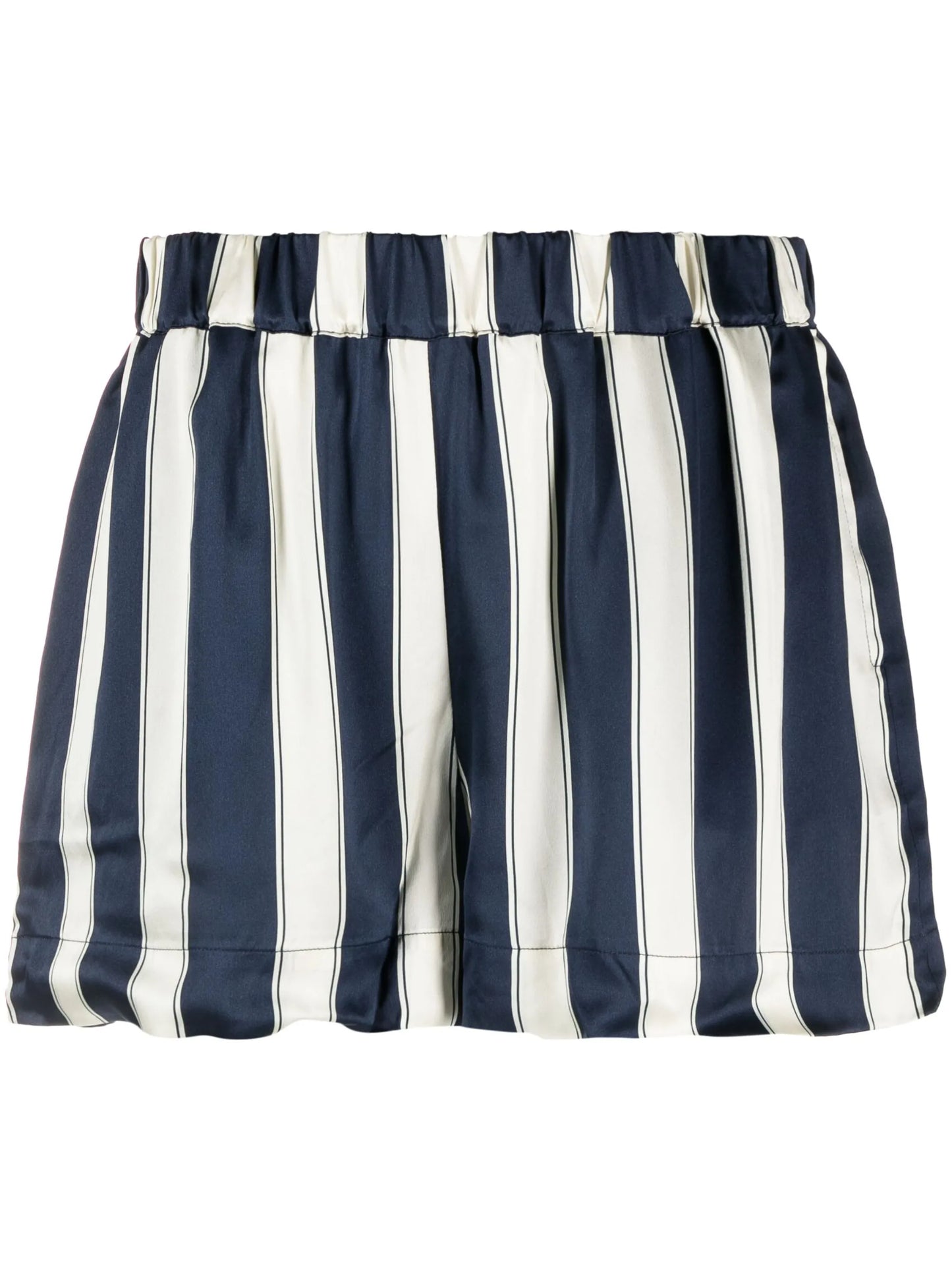 London striped silk shorts