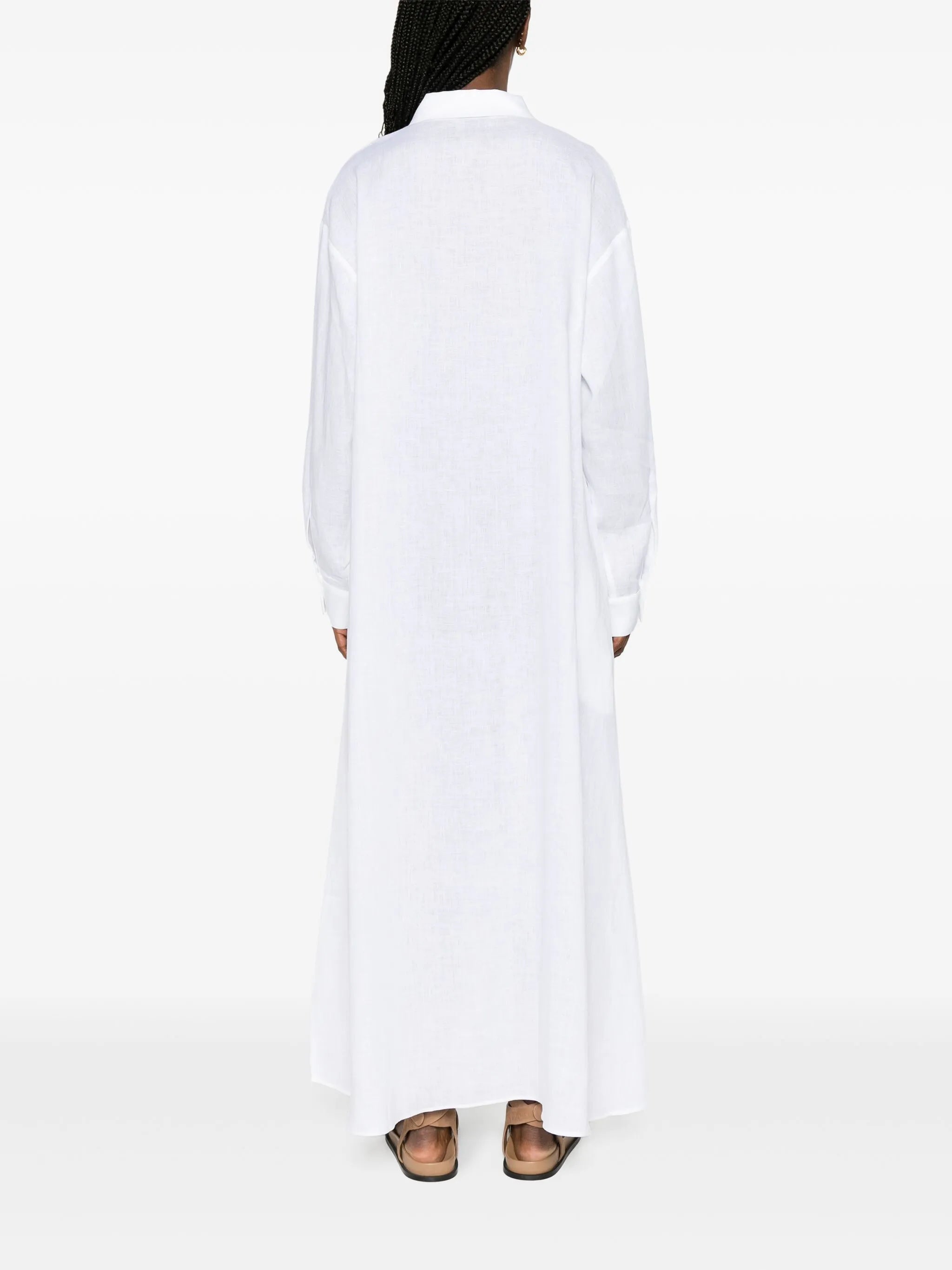Lisbon linen maxi shirtdress