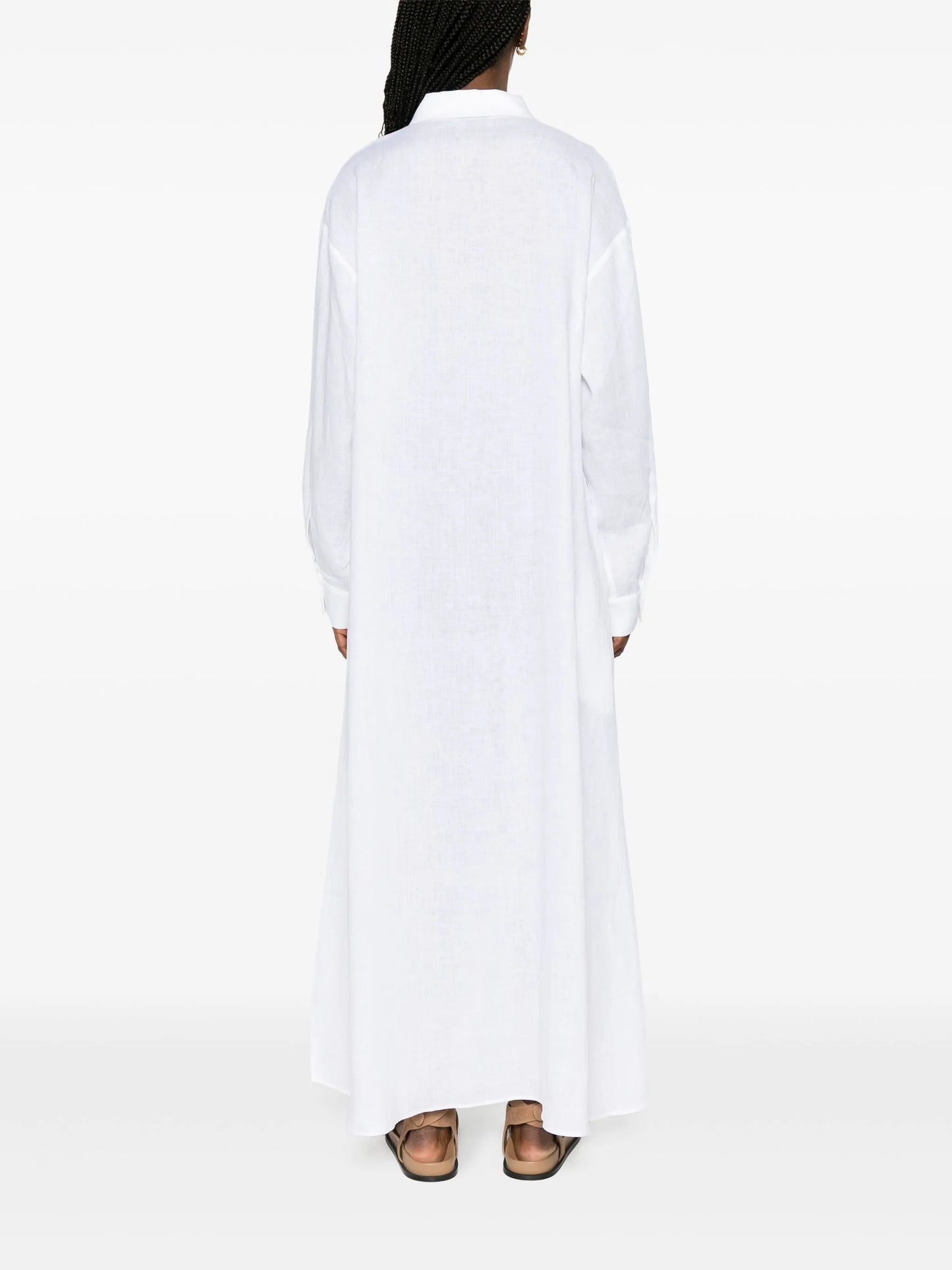 Lisbon linen maxi shirtdress