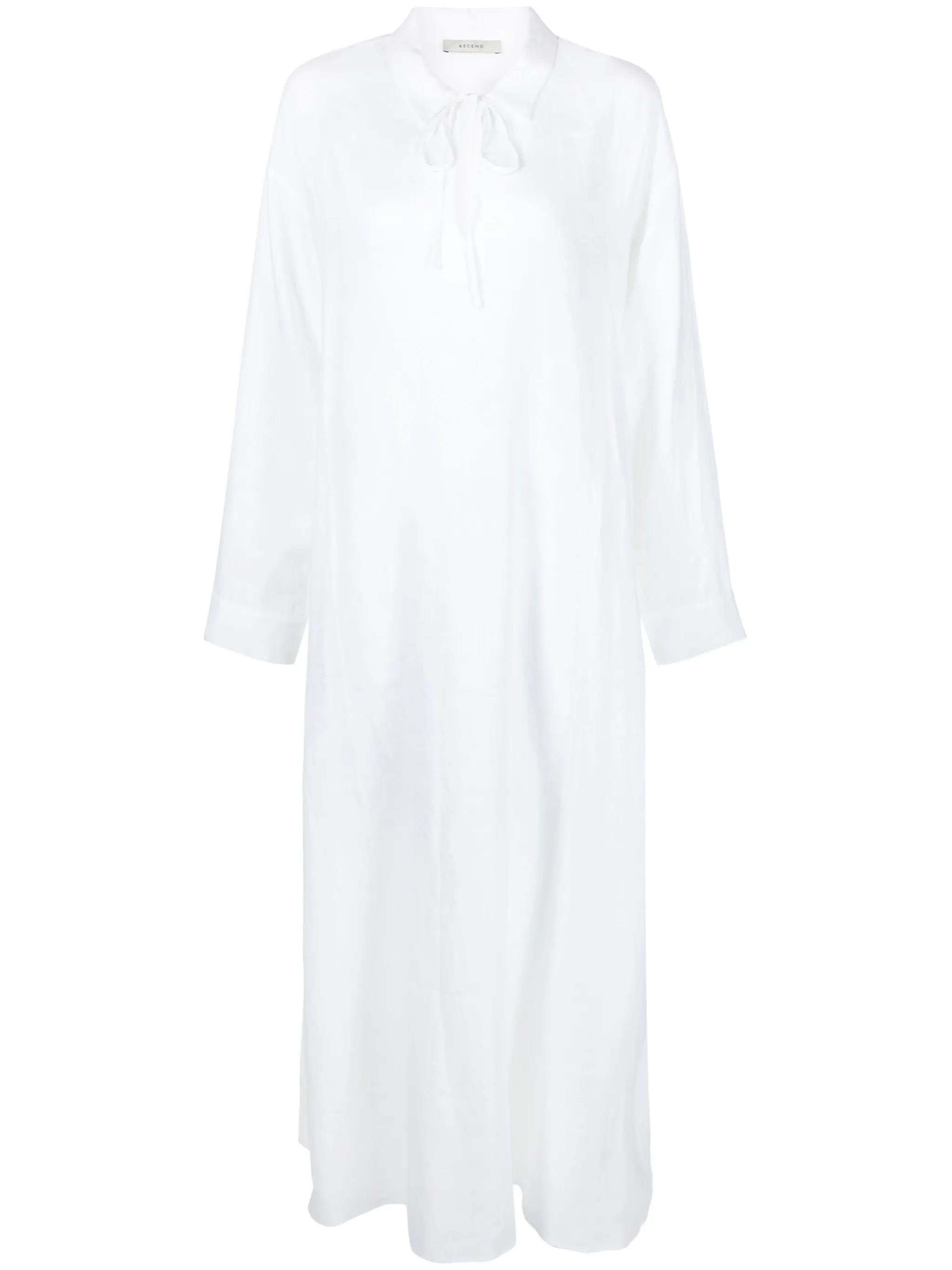 Lisbon linen maxi shirtdress