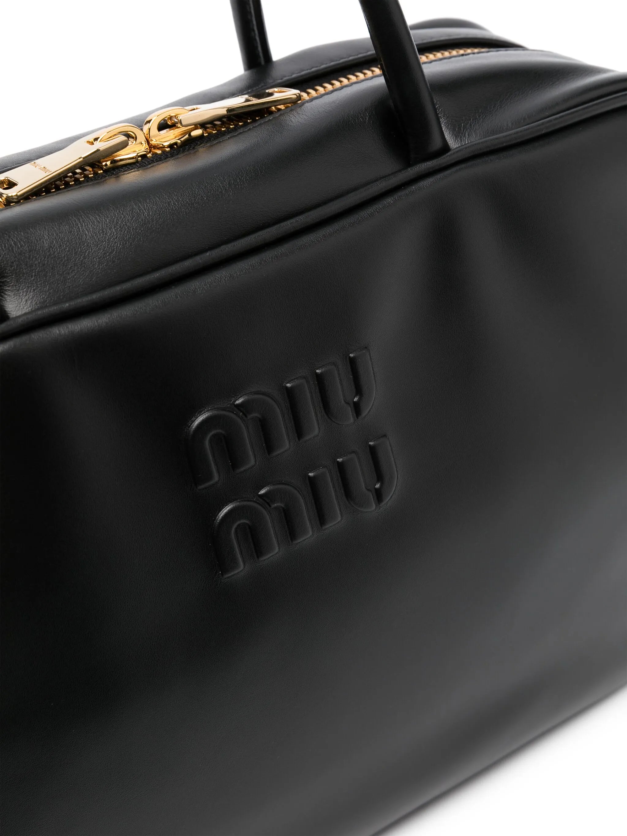 logo-embossed tote bag
