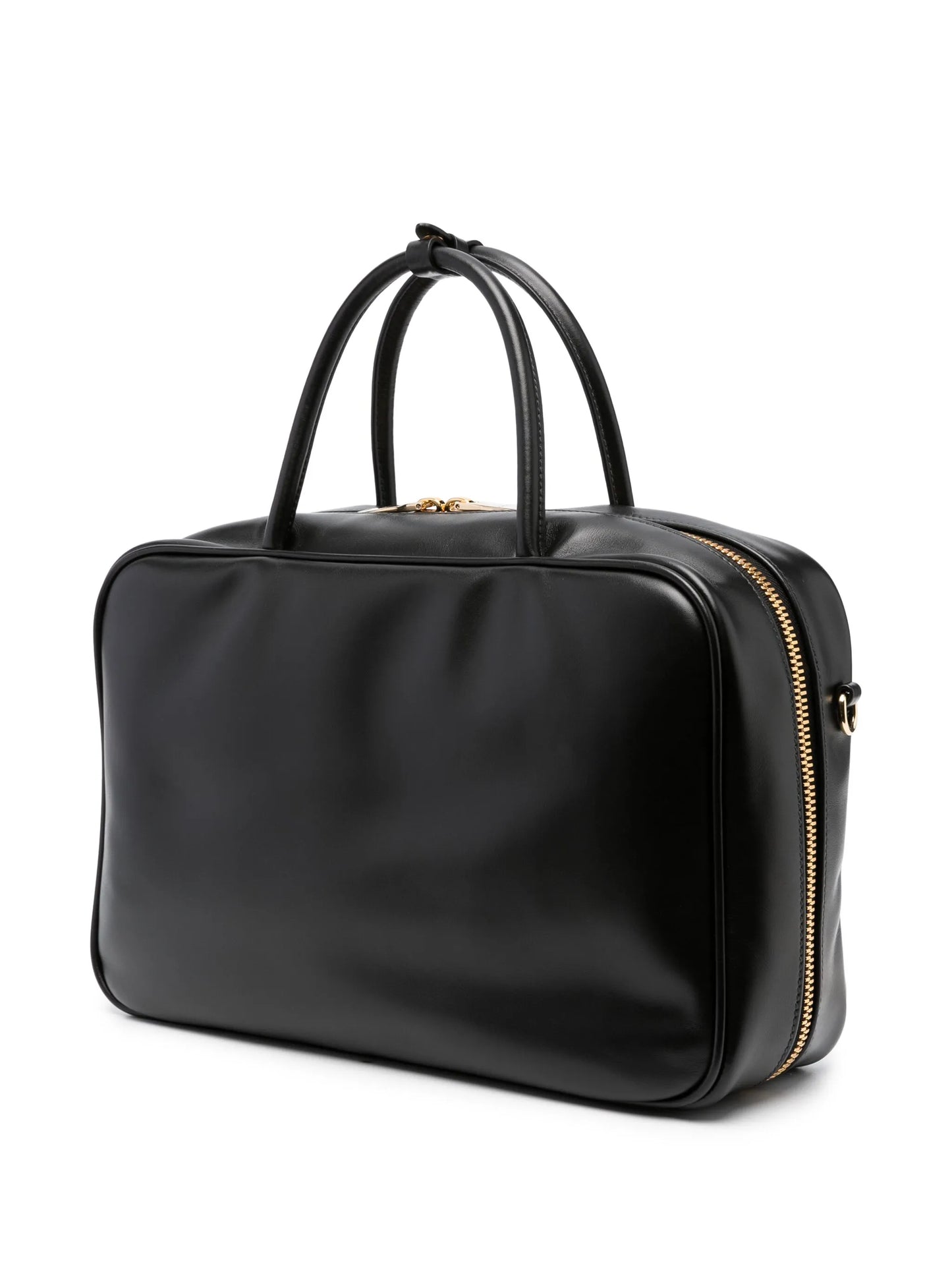 logo-embossed tote bag
