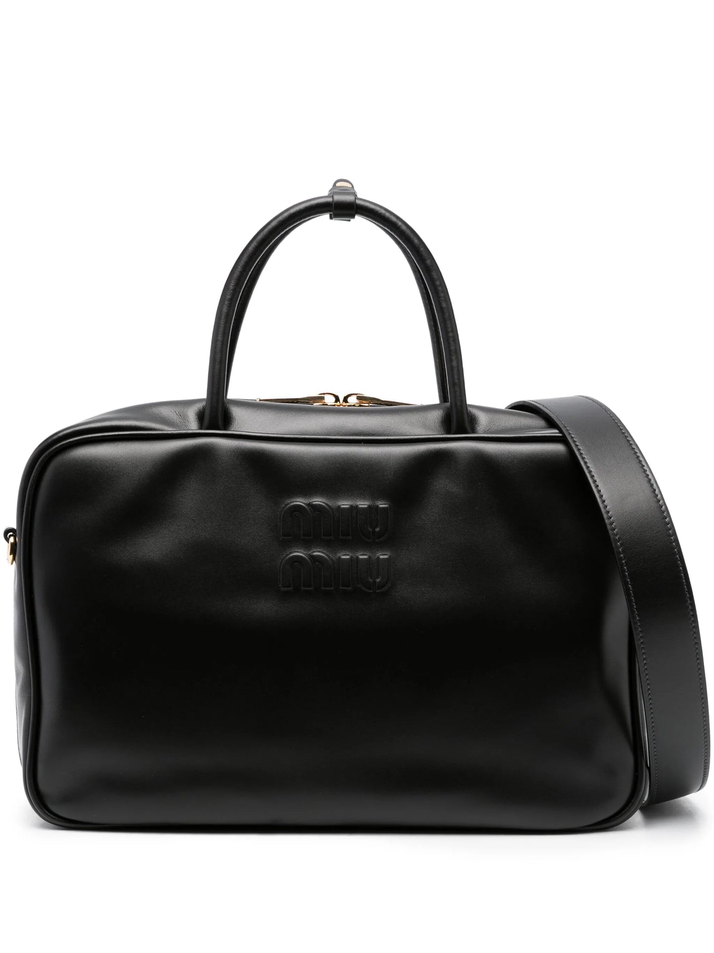 logo-embossed tote bag