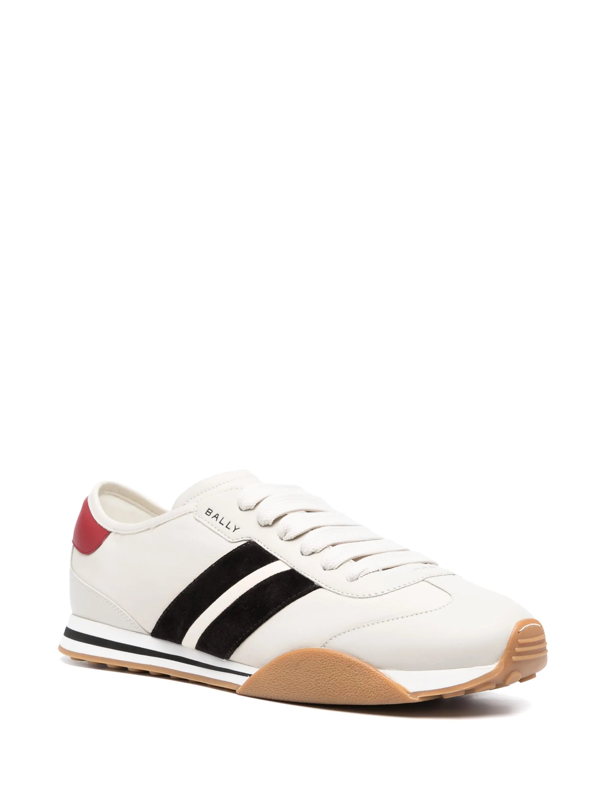 low-top leather sneakers
