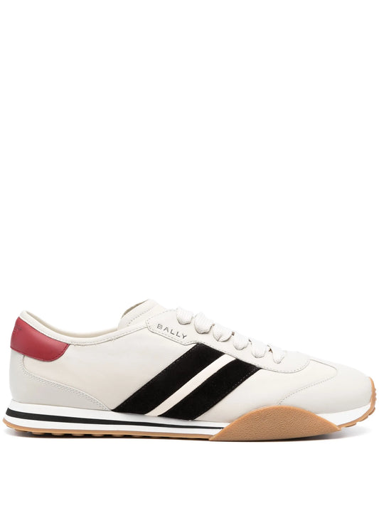 low-top leather sneakers